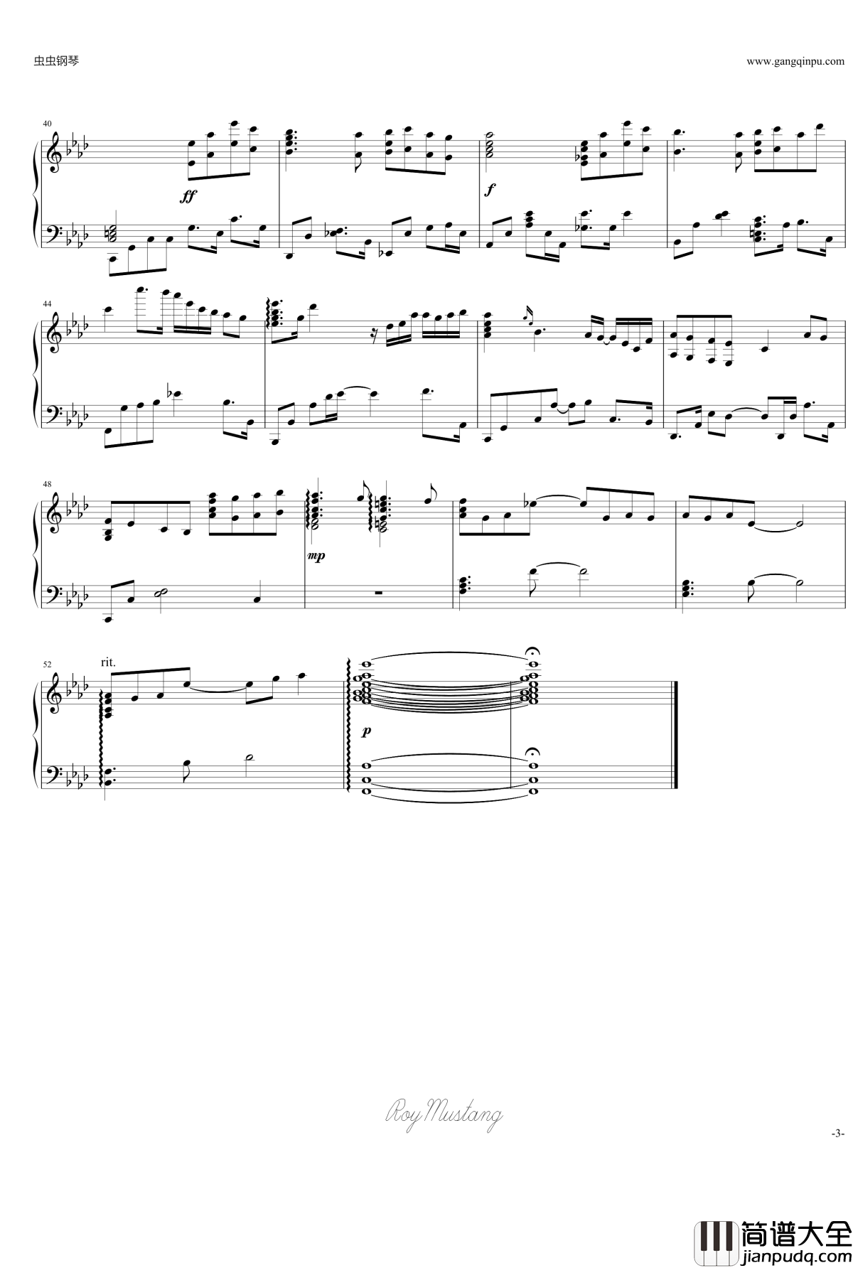 I_Will钢琴谱_插_青春之旅_闪耀的青春入曲_Chelsy