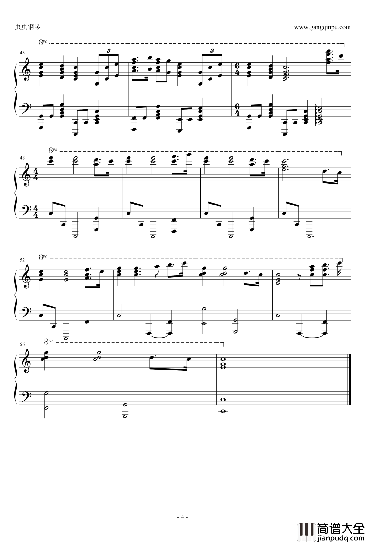 Anthem钢琴谱_马克西姆_Maksim·Mrvica