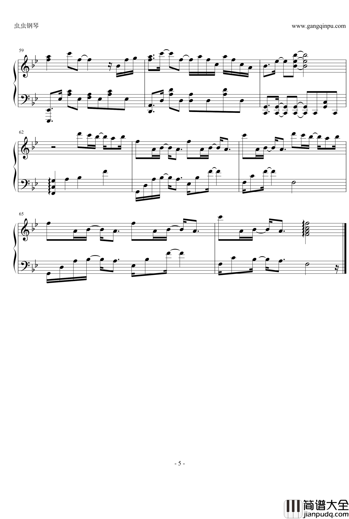 Day_and_Night钢琴谱_Gummy