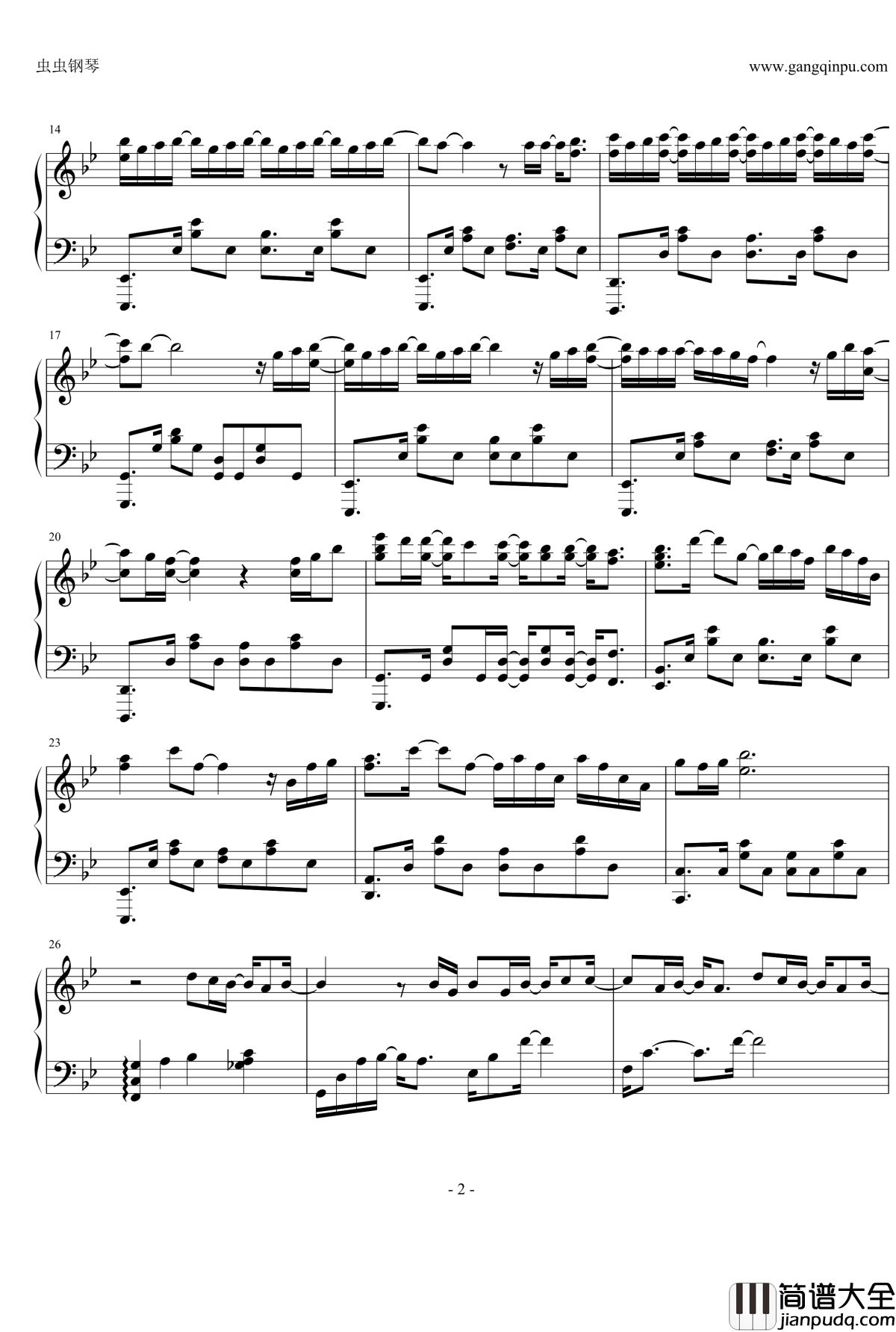 Day_and_Night钢琴谱_Gummy