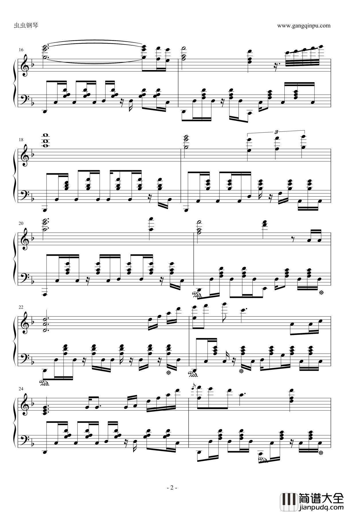 Dark_Chii_Theme钢琴谱_Chobits插曲_人形电脑天使心