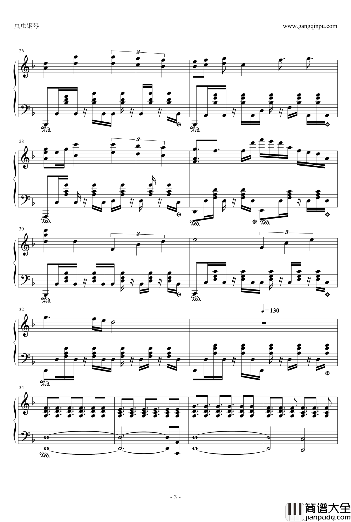 Dark_Chii_Theme钢琴谱_Chobits插曲_人形电脑天使心