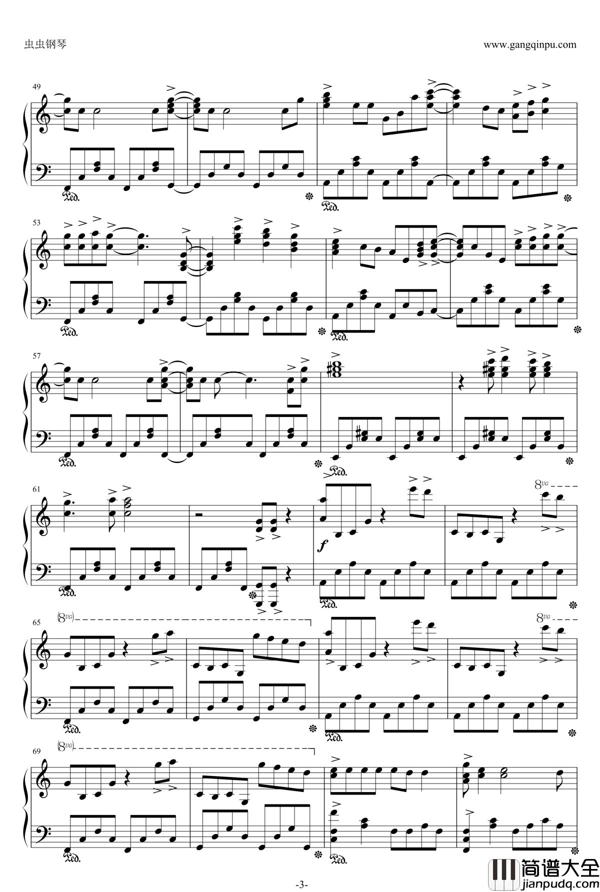 绯色の空钢琴谱_Full_Ver._灼眼的夏娜