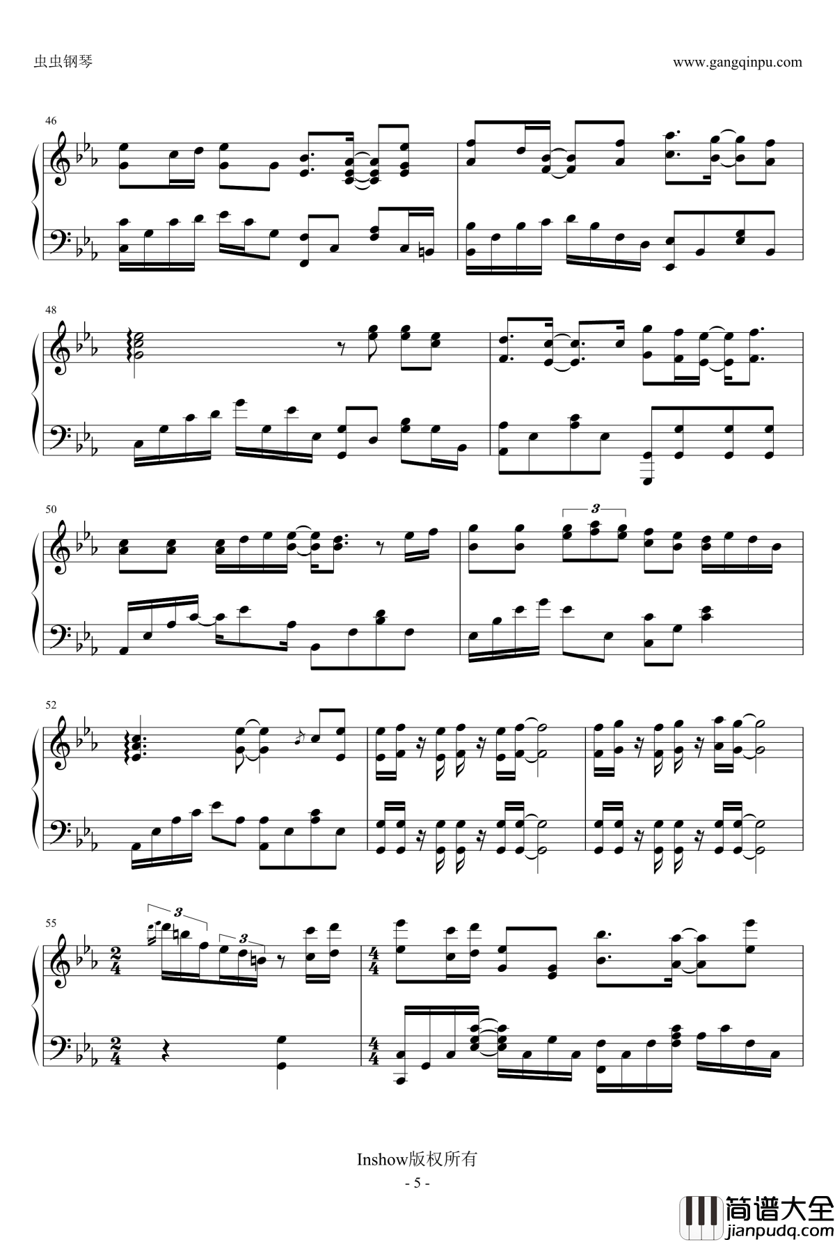 黑武士钢琴谱_林俊杰