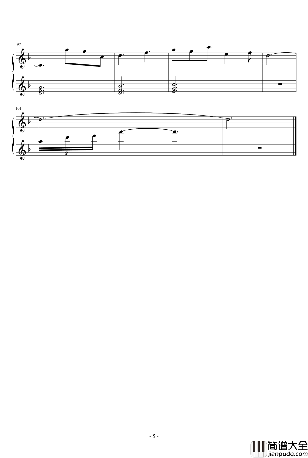 残月竹影钢琴谱_适合大晚上的听_lcx64579