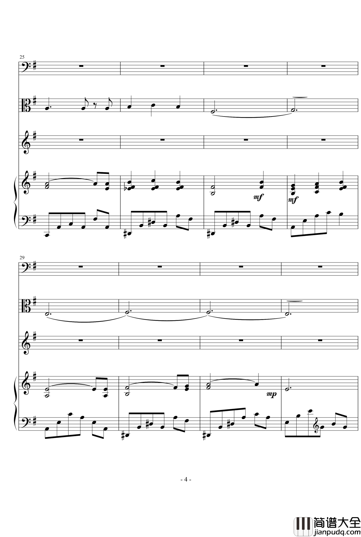 夜曲钢琴谱_总谱_原创_dtyhjdh