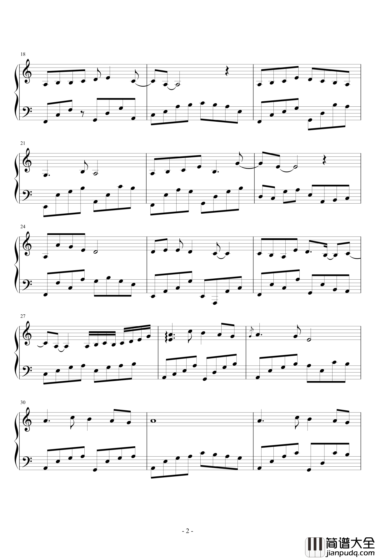 远方钢琴谱_郁可唯_古剑奇谭片尾曲