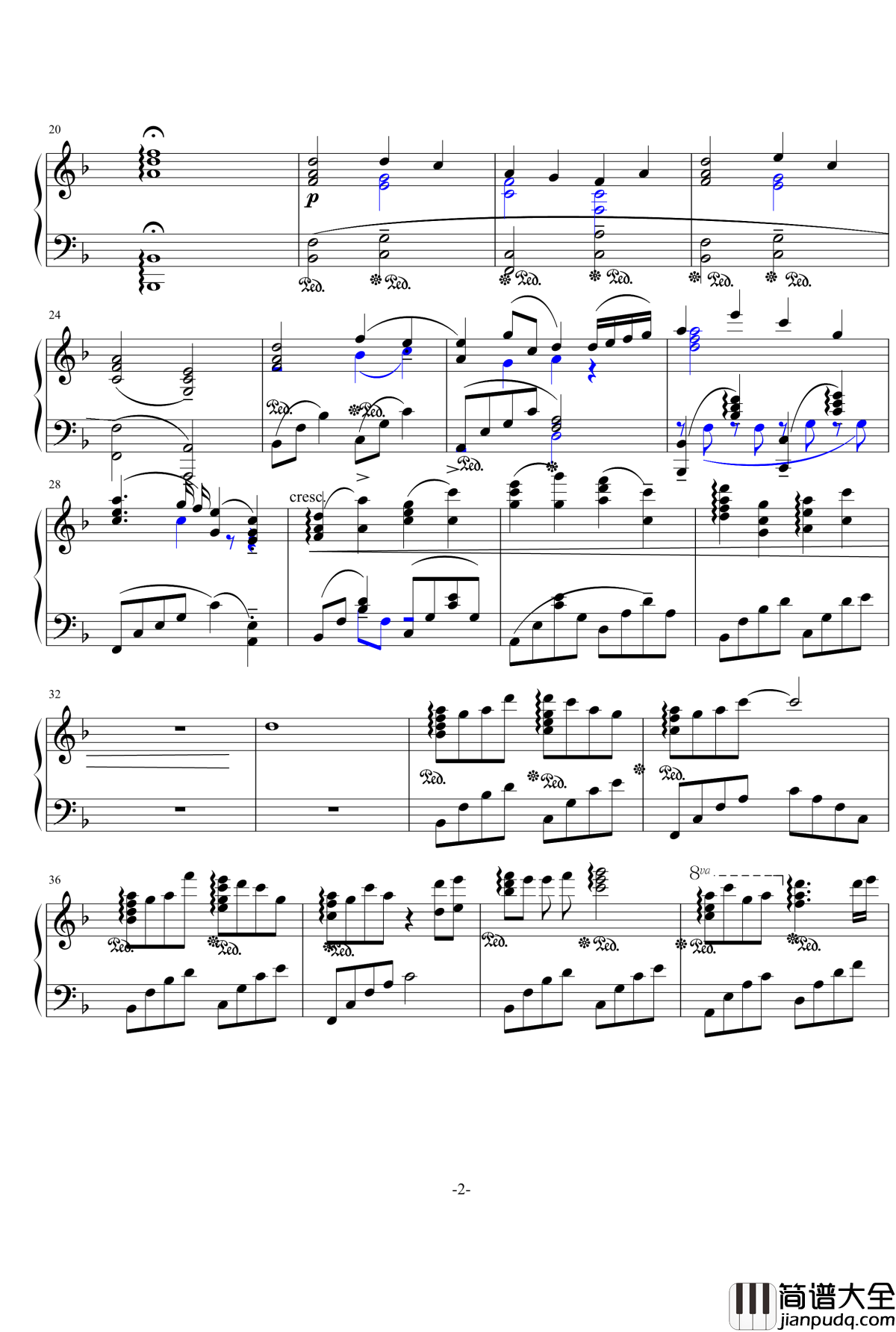 灵感系列之四钢琴谱_北平乐师