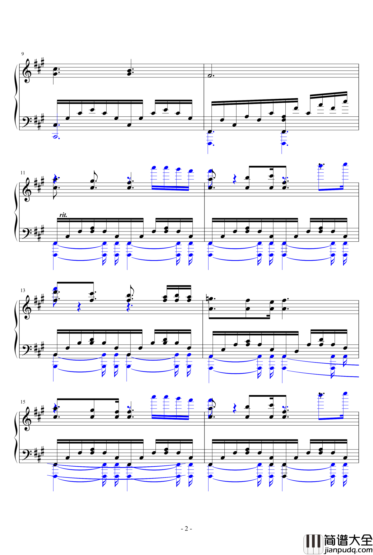 海之月钢琴谱_johnsonf1