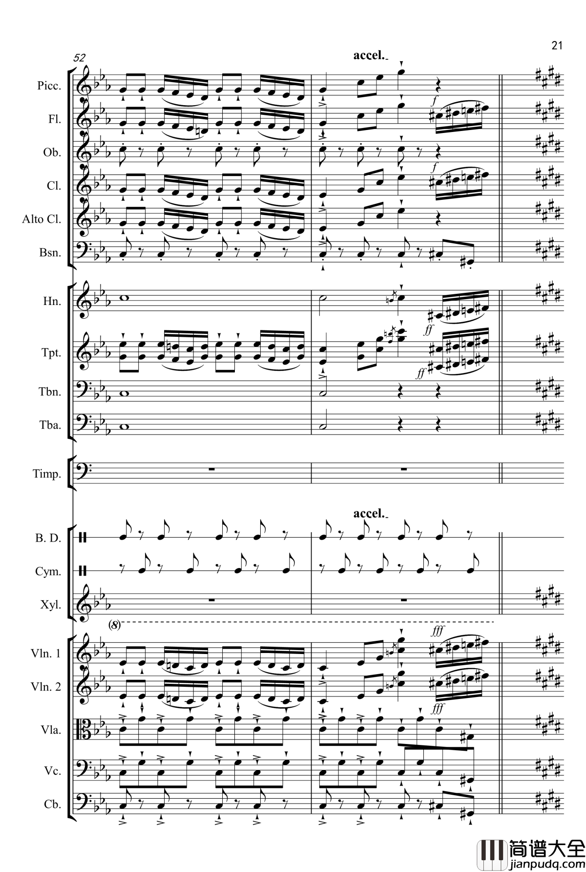 X进行曲钢琴谱_韩铭佑