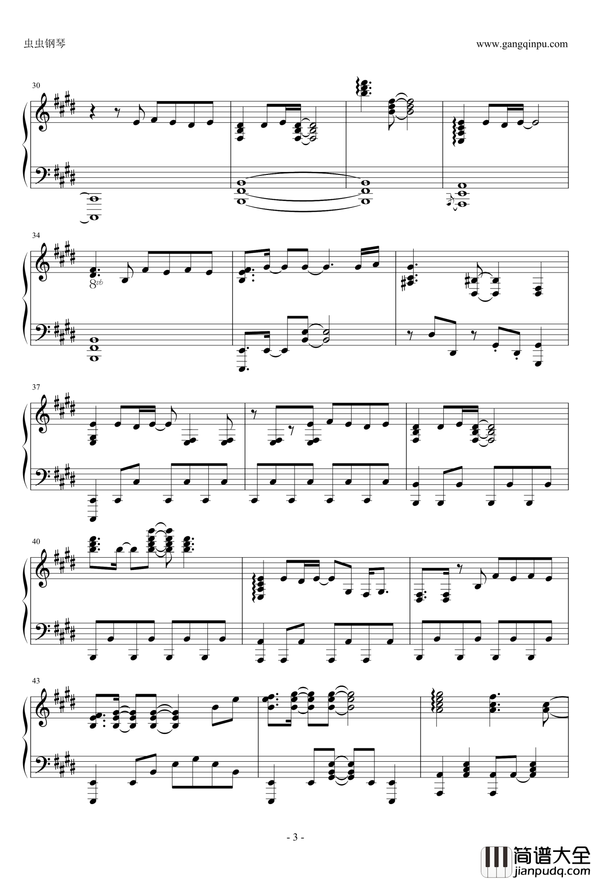 God_knows钢琴谱_触手猴