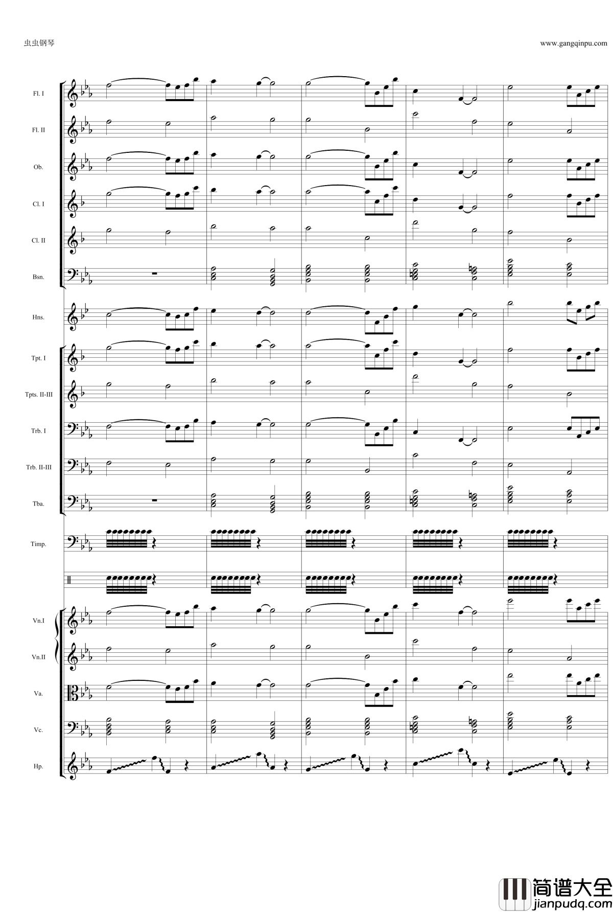 大航海时代4片头曲钢琴谱_大航海时代