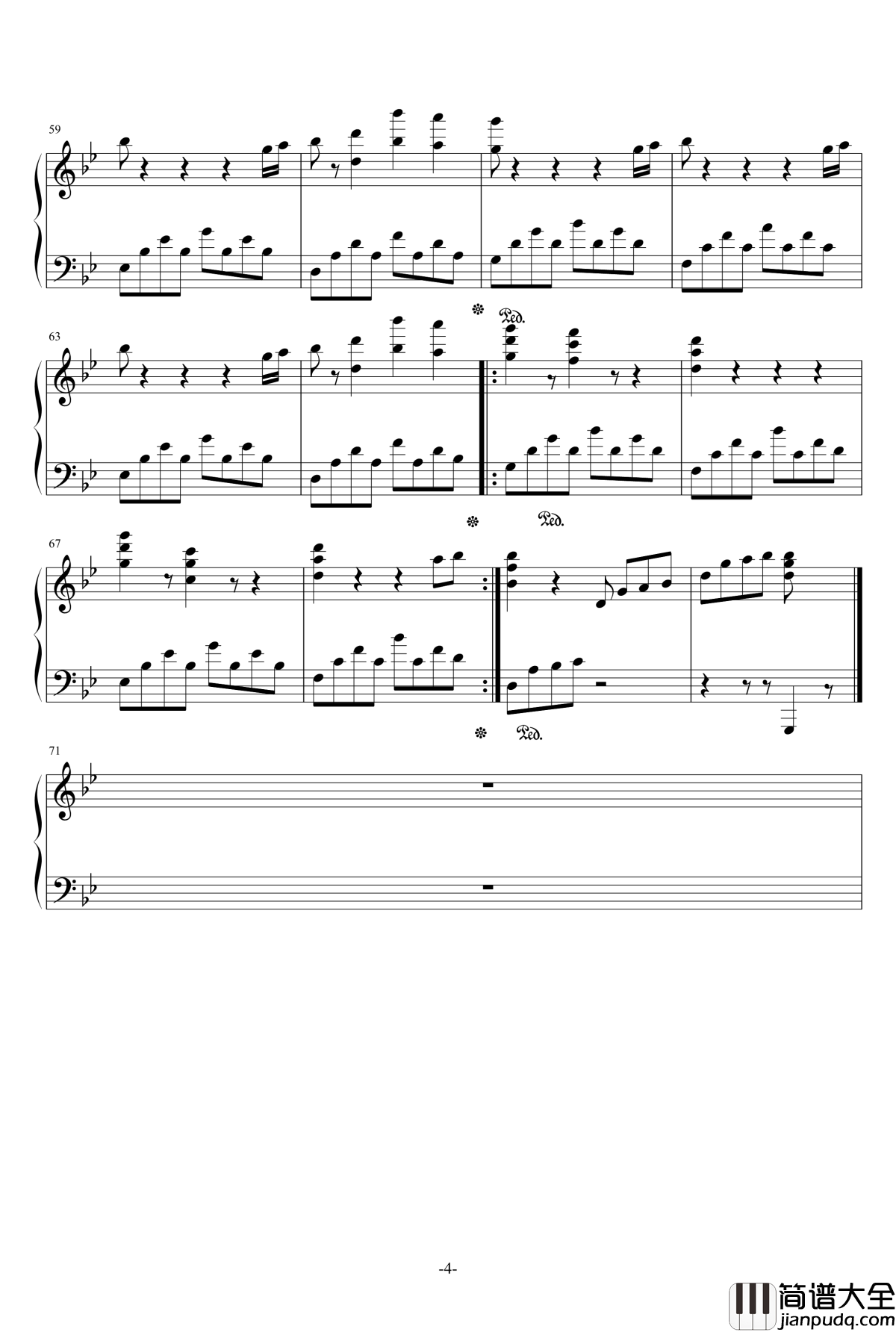 波雅汉库克钢琴谱_海贼王