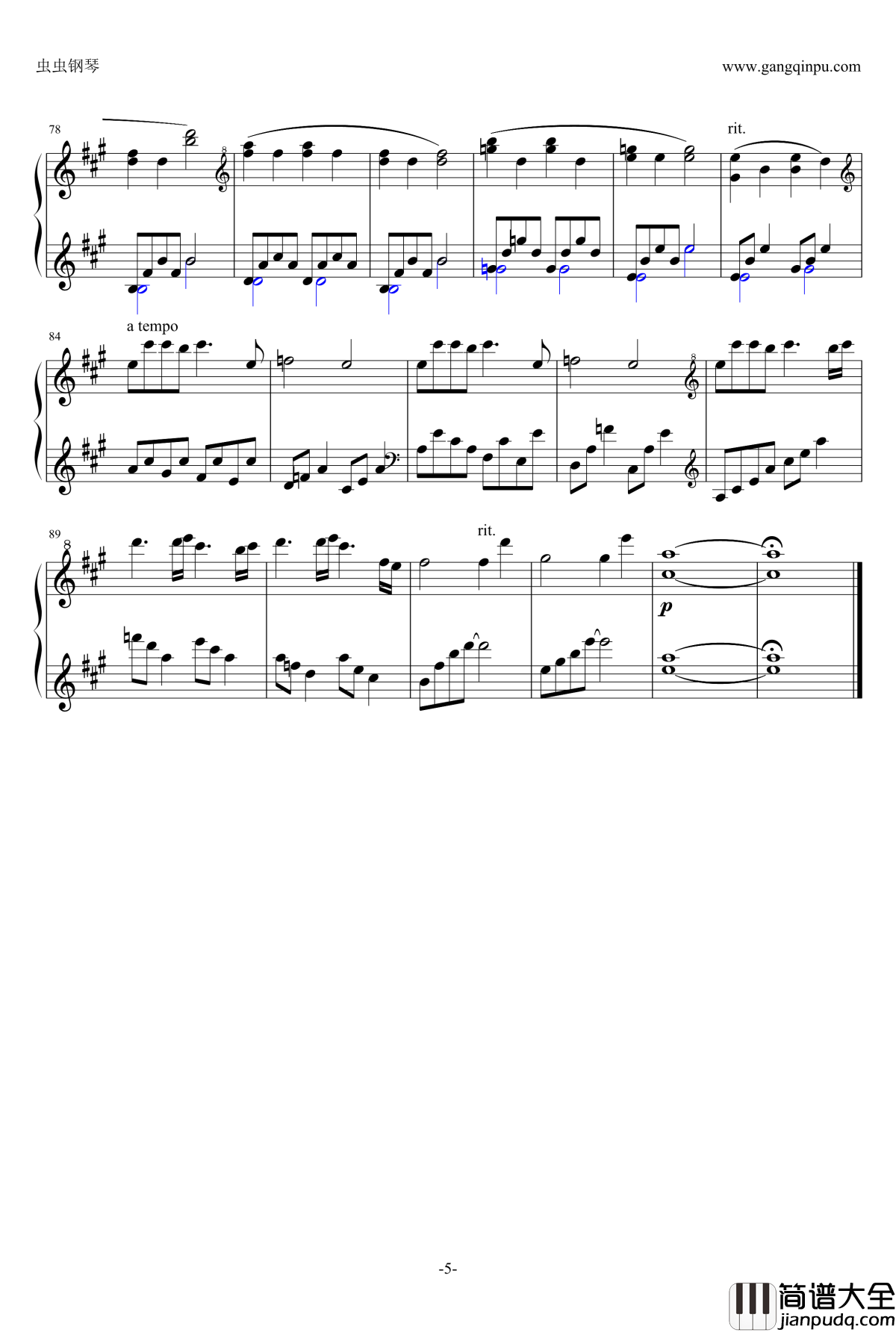 安娜的梦钢琴谱_Anas_Dream_马克西姆_Maksim·Mrvica