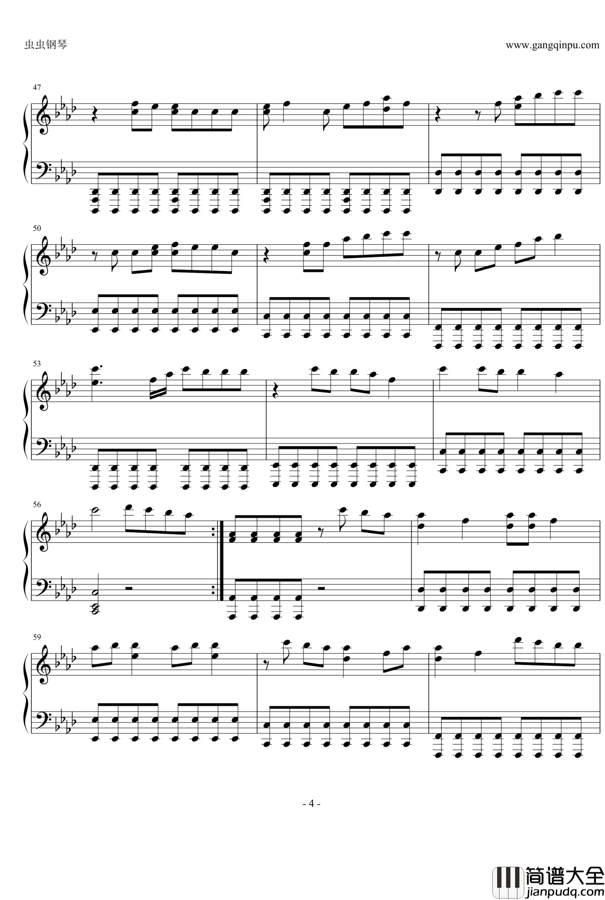 彩色的黑钢琴谱_吉克隽逸