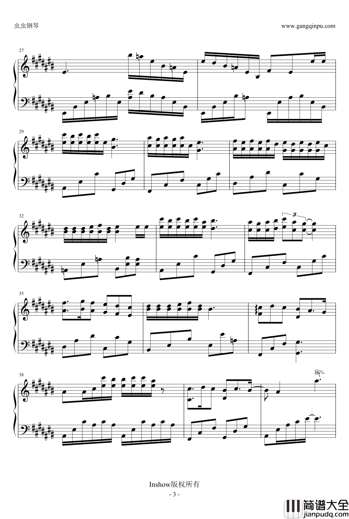 匆匆那年钢琴谱_电影_匆匆那年_主题曲_王菲