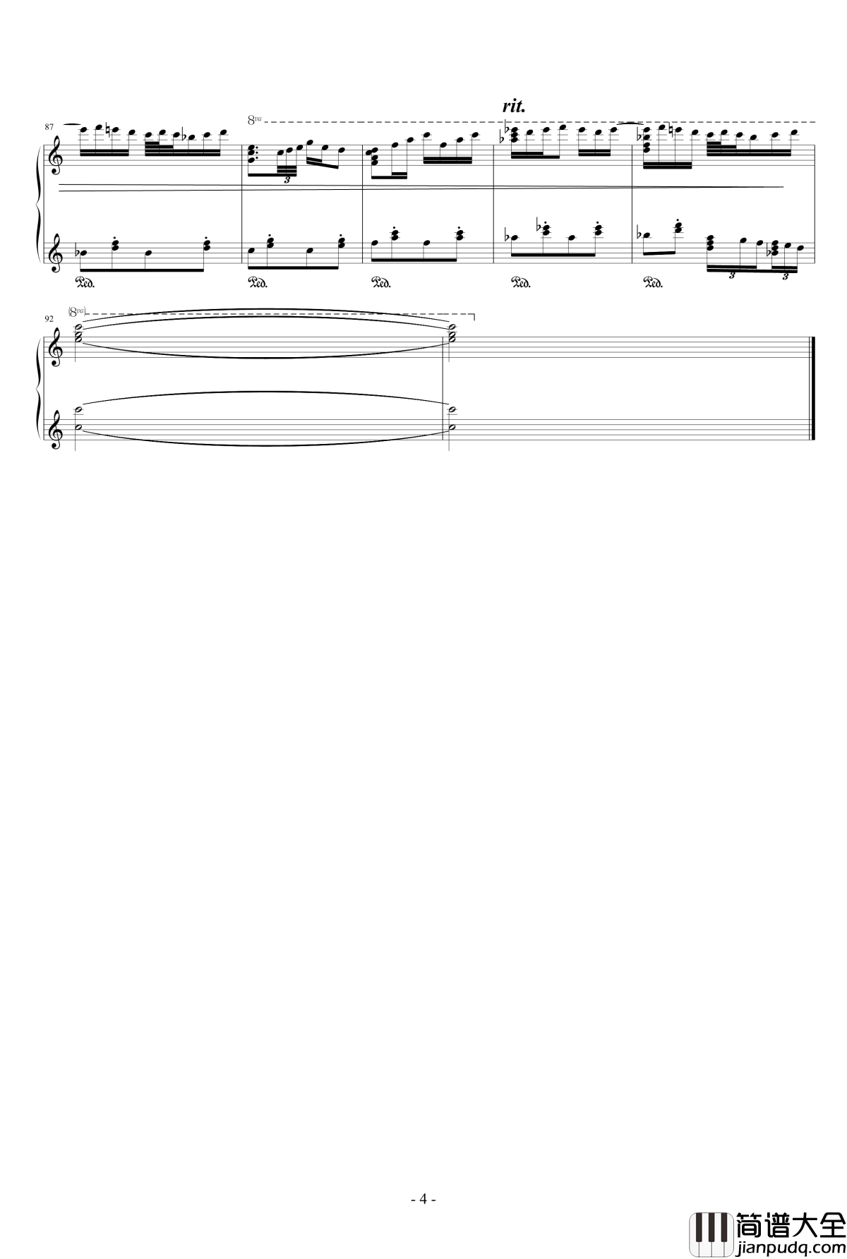 闲的即兴钢琴谱_10572578