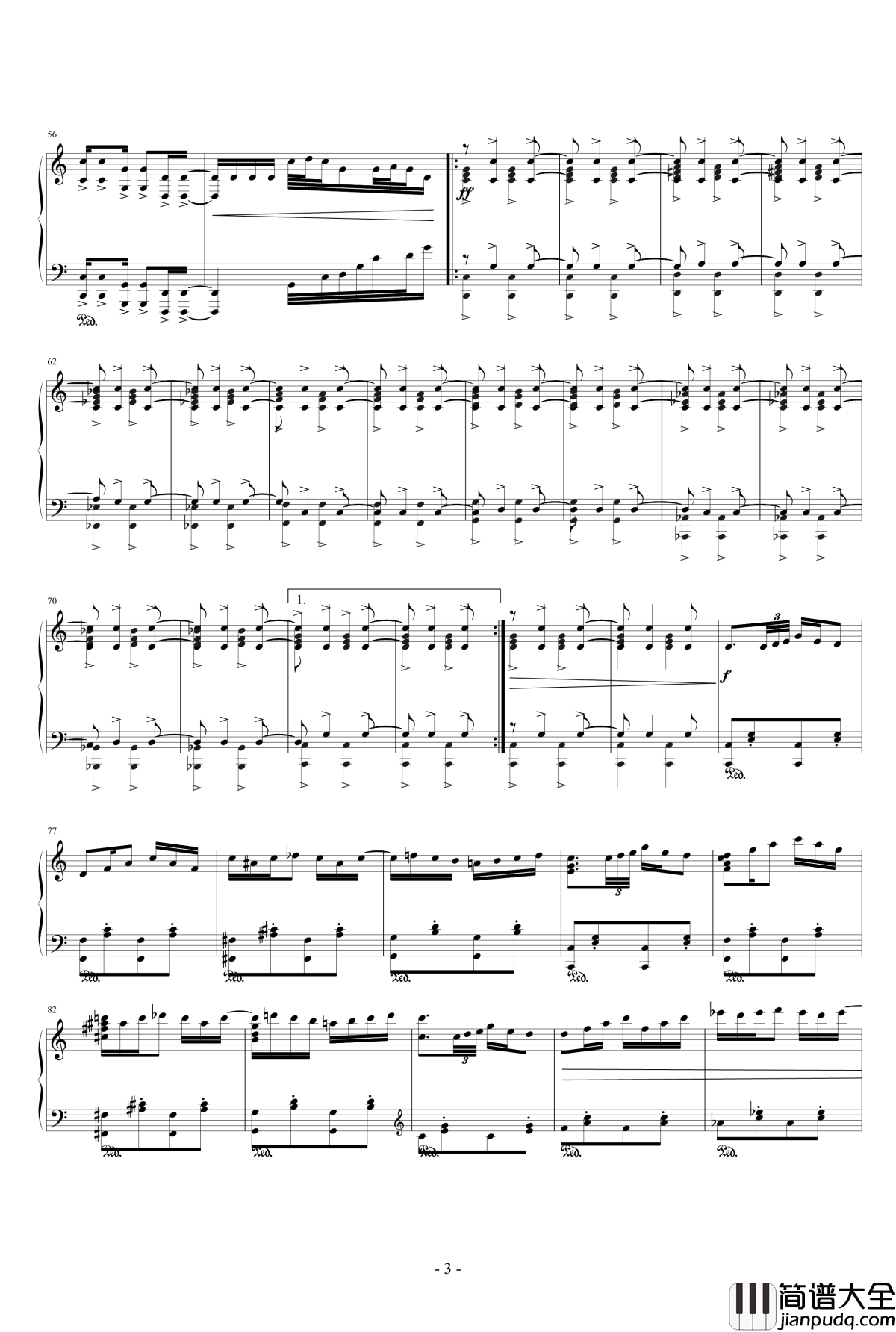 闲的即兴钢琴谱_10572578