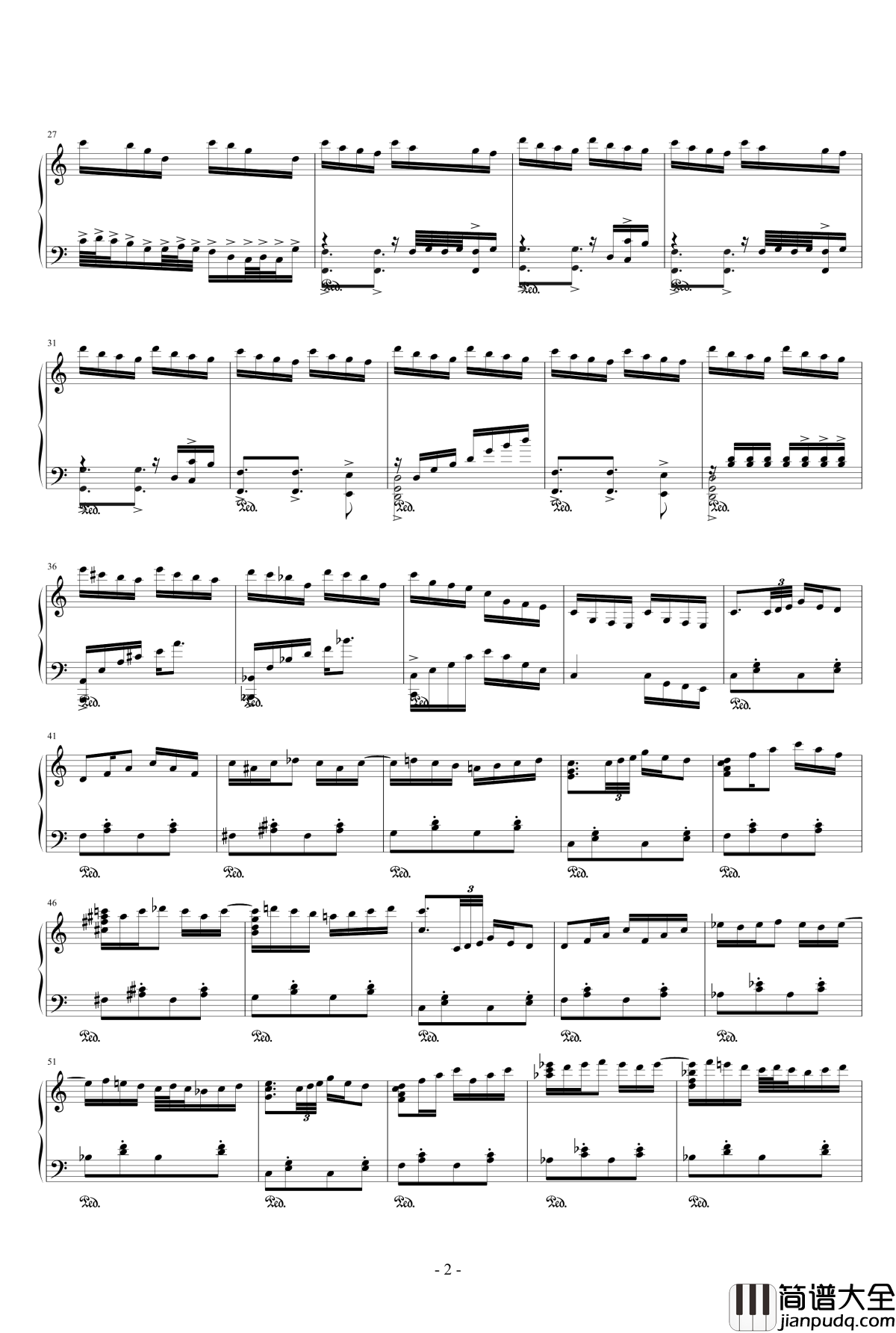 闲的即兴钢琴谱_10572578