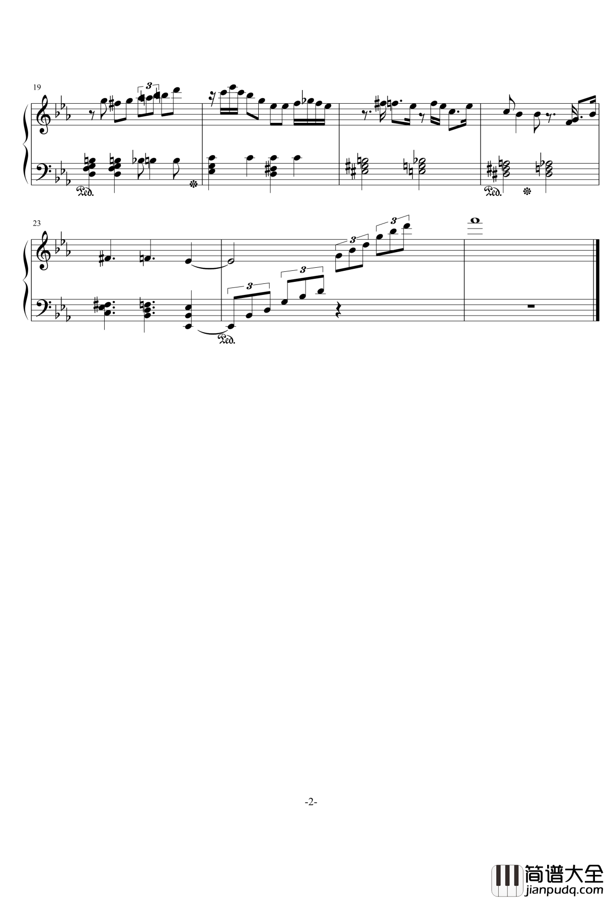 爵士小曲钢琴谱_RebeccaChopin