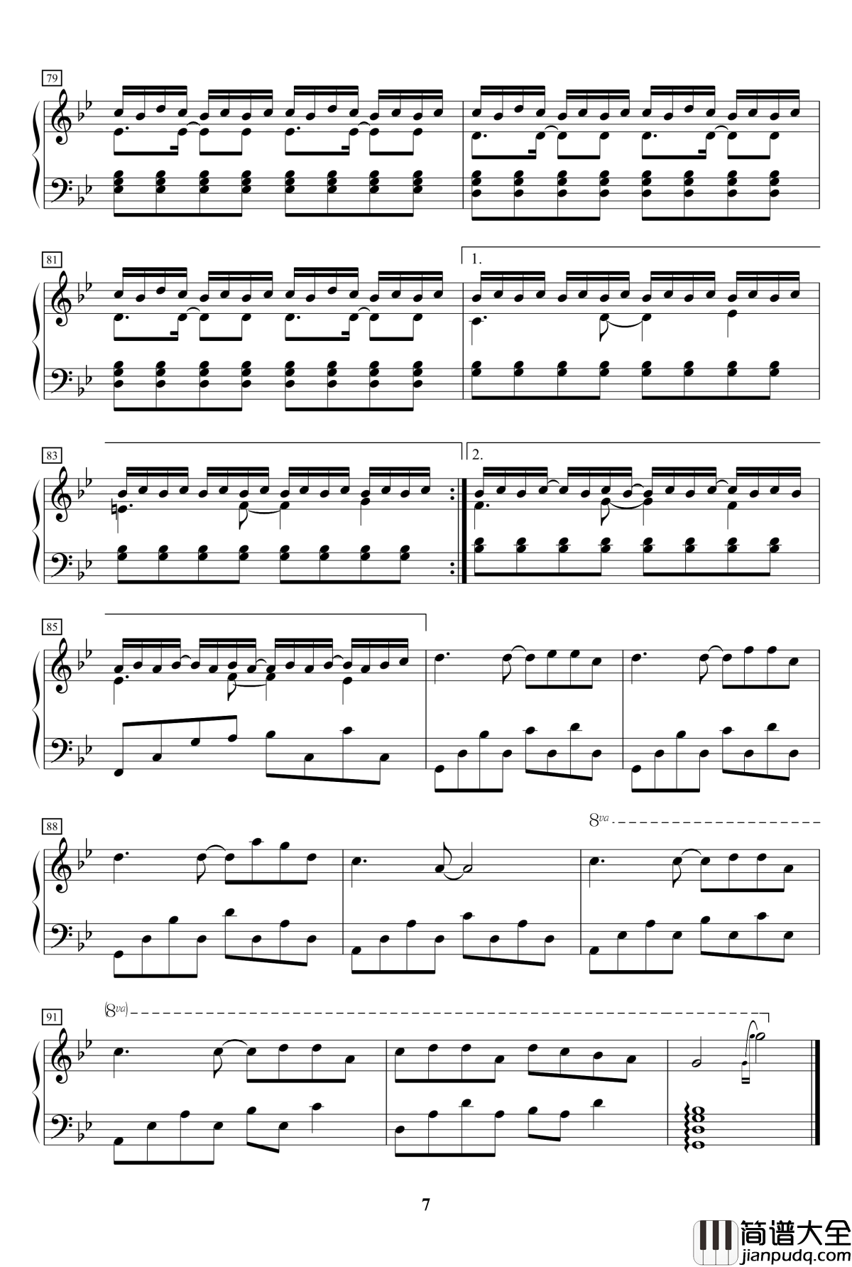 记忆回流钢琴谱_MrSHUM