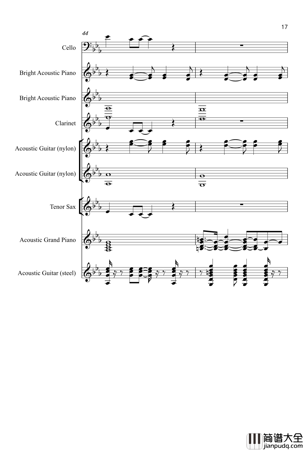 Love_song钢琴谱_Adele_Laurie_Blue_Adkins