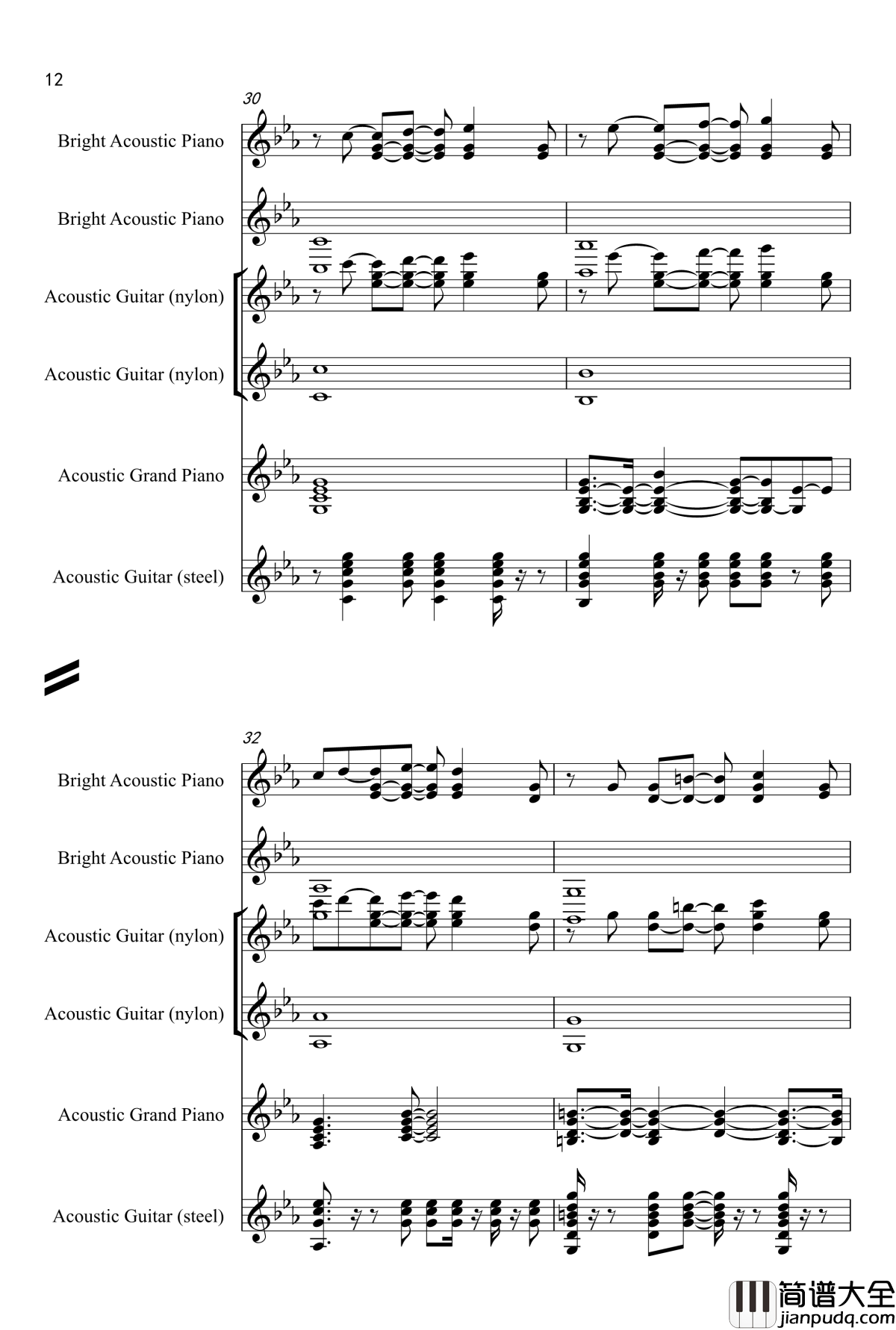 Love_song钢琴谱_Adele_Laurie_Blue_Adkins