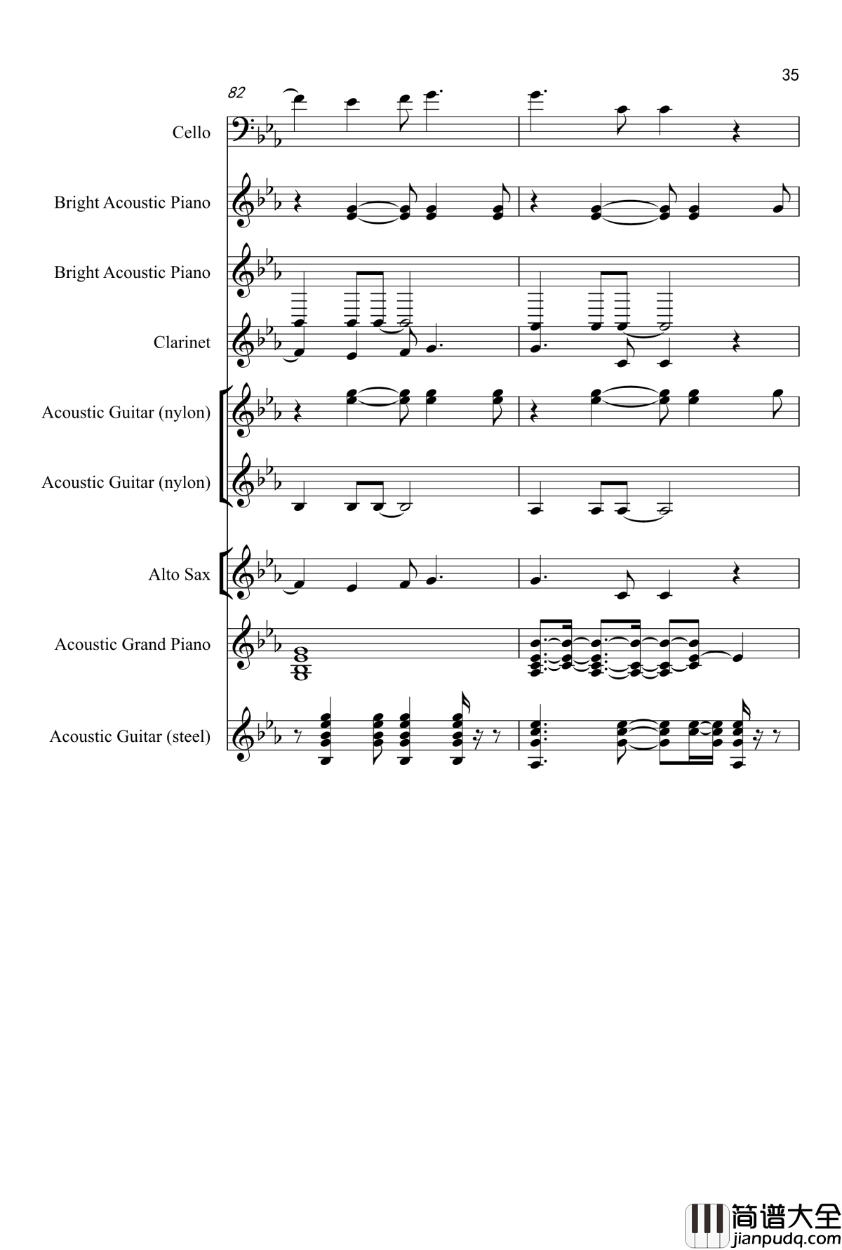 Love_song钢琴谱_Adele_Laurie_Blue_Adkins