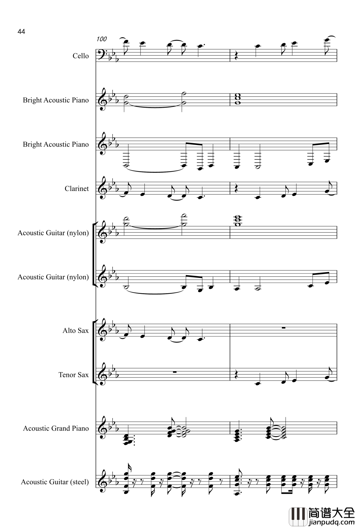 Love_song钢琴谱_Adele_Laurie_Blue_Adkins