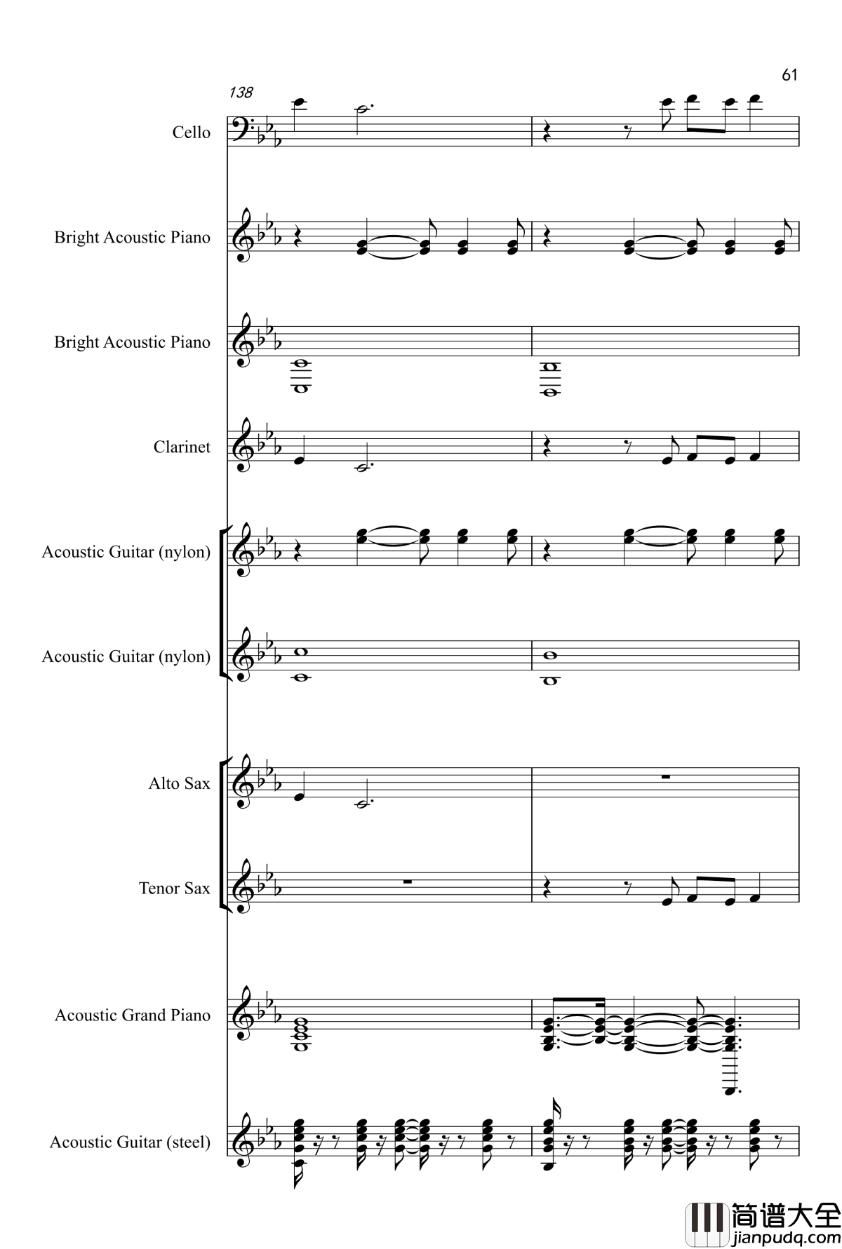 Love_song钢琴谱_Adele_Laurie_Blue_Adkins