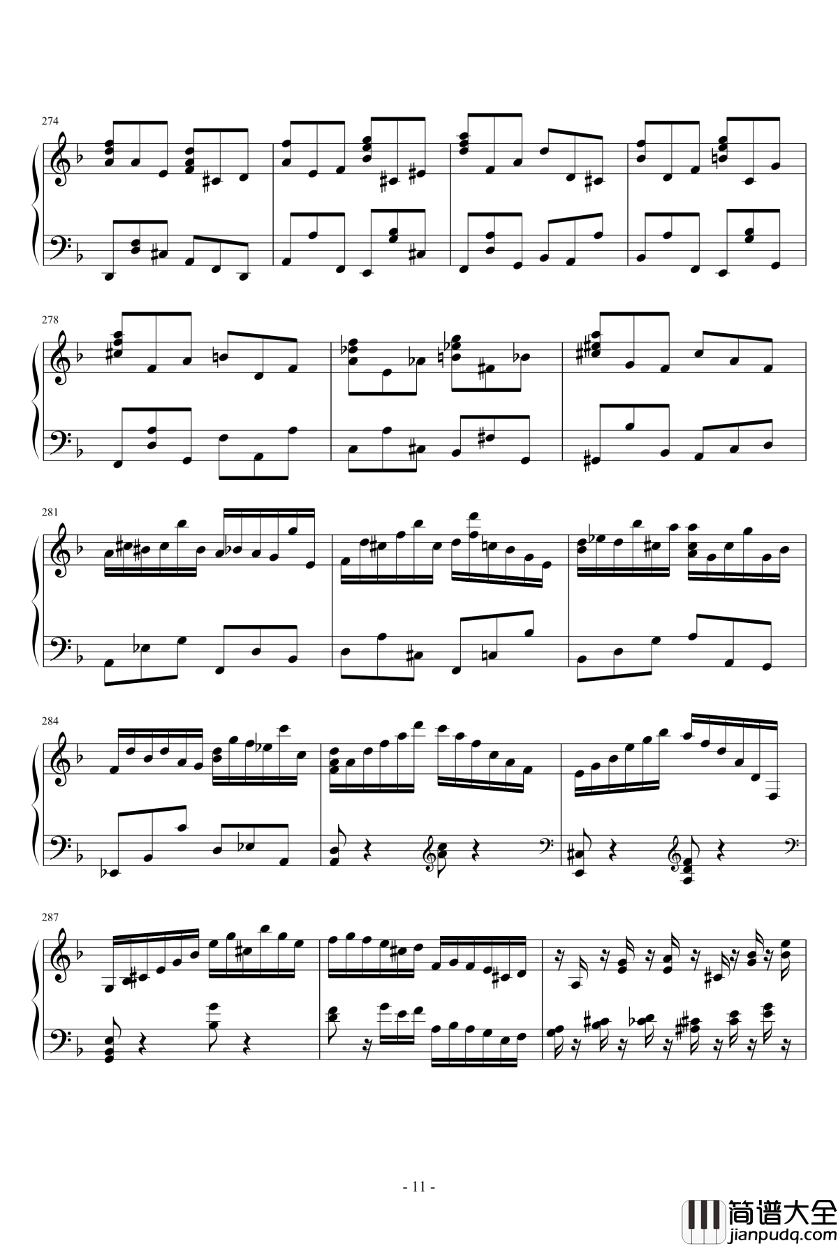 谐谑曲钢琴谱_两只老虎_K550