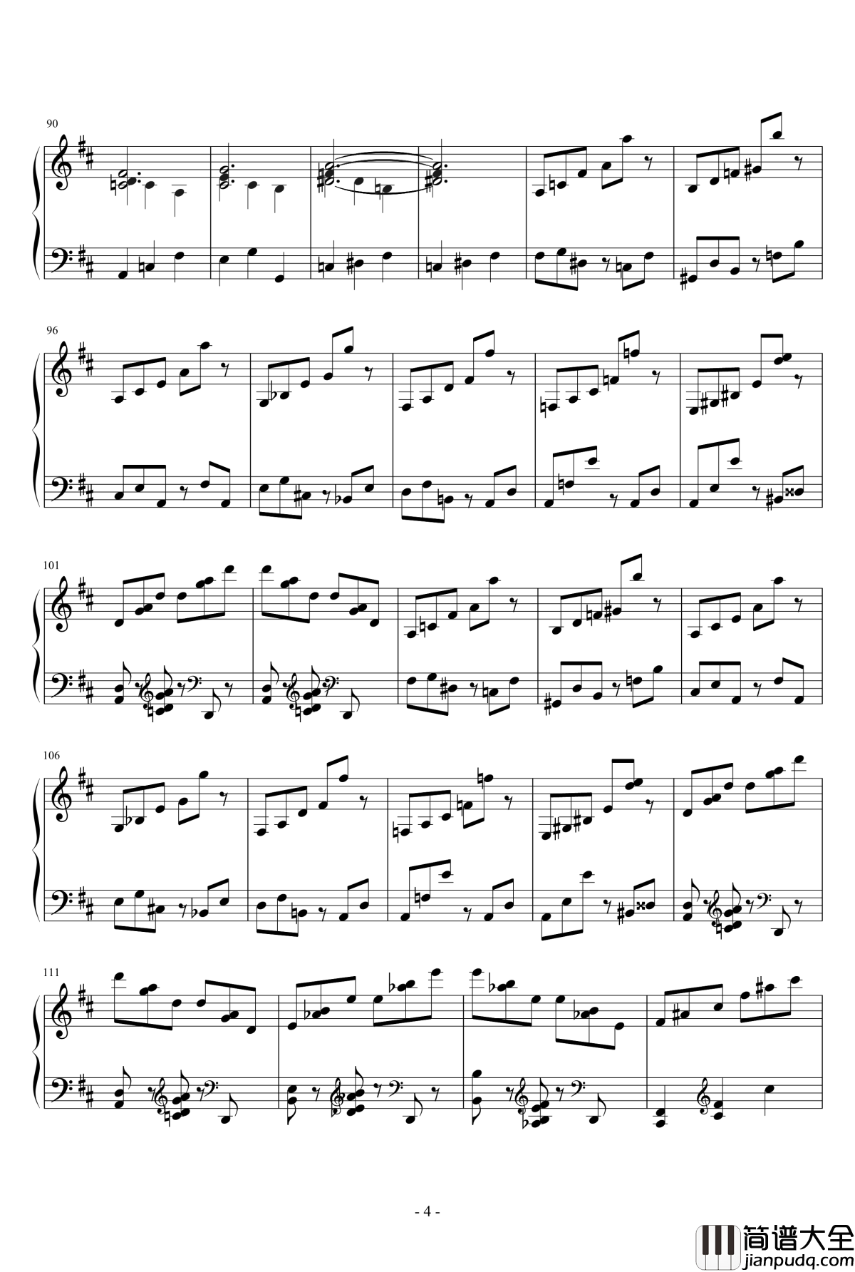 谐谑曲钢琴谱_两只老虎_K550