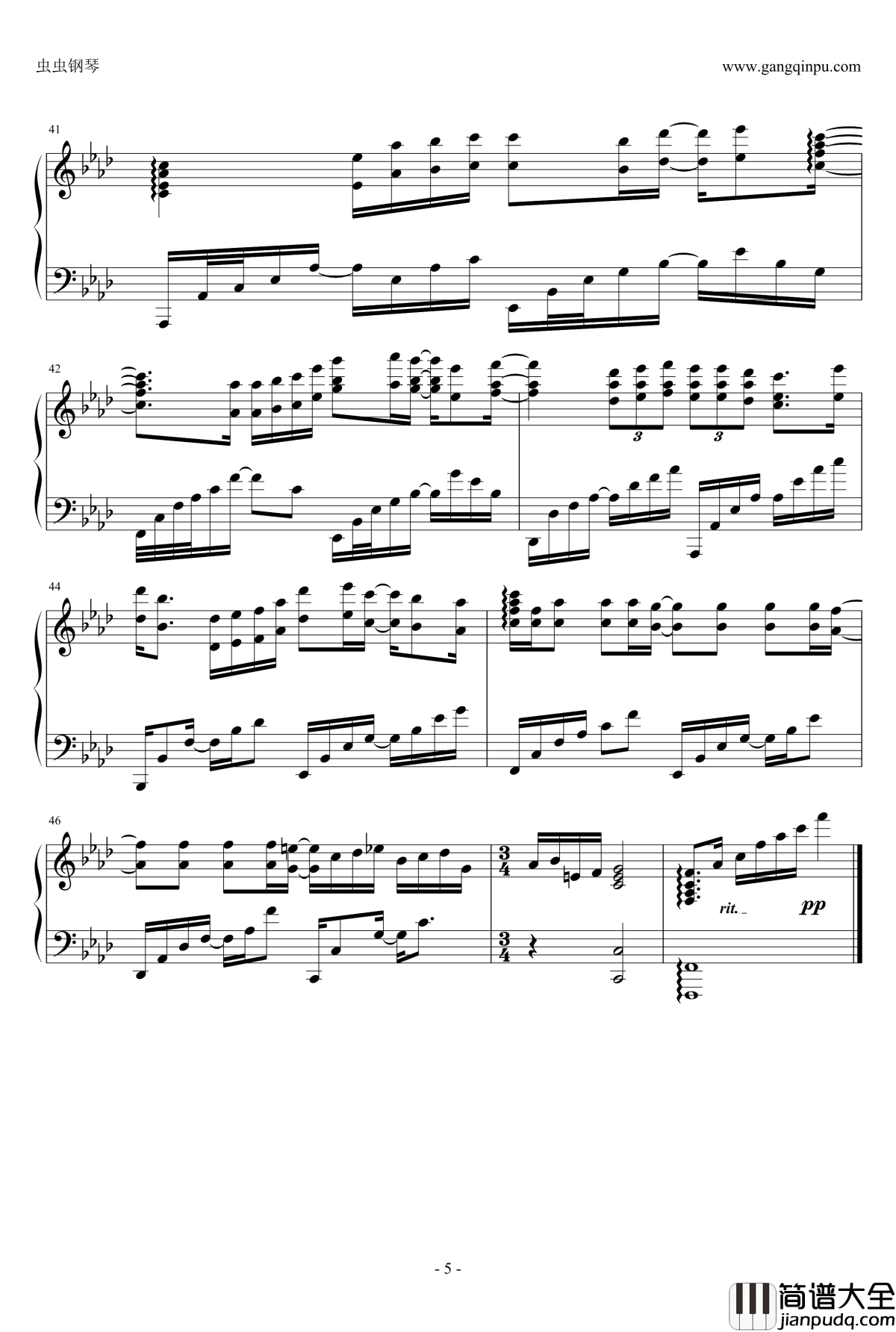 男孩最疼钢琴谱_独奏钢琴曲_张敬轩