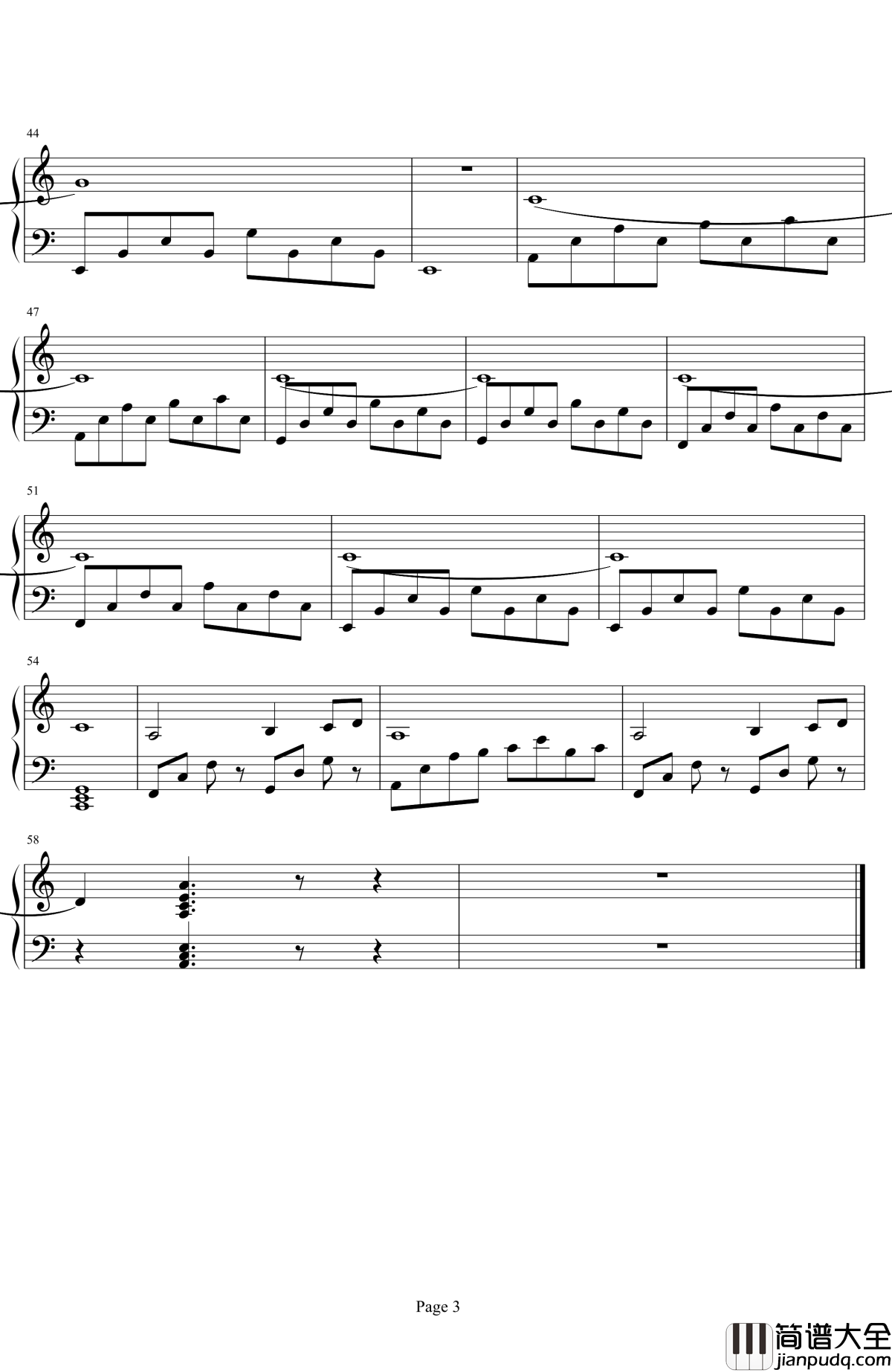 see_you_once_again钢琴谱_Bandrphil