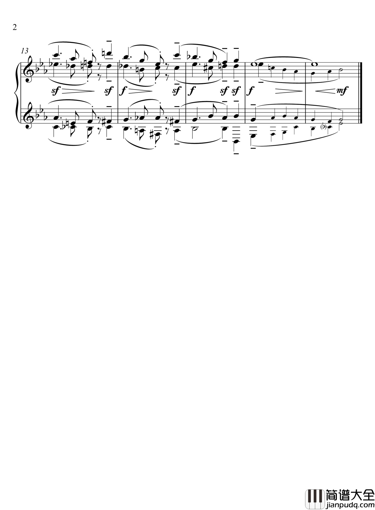 希望之歌钢琴谱_流行追梦人