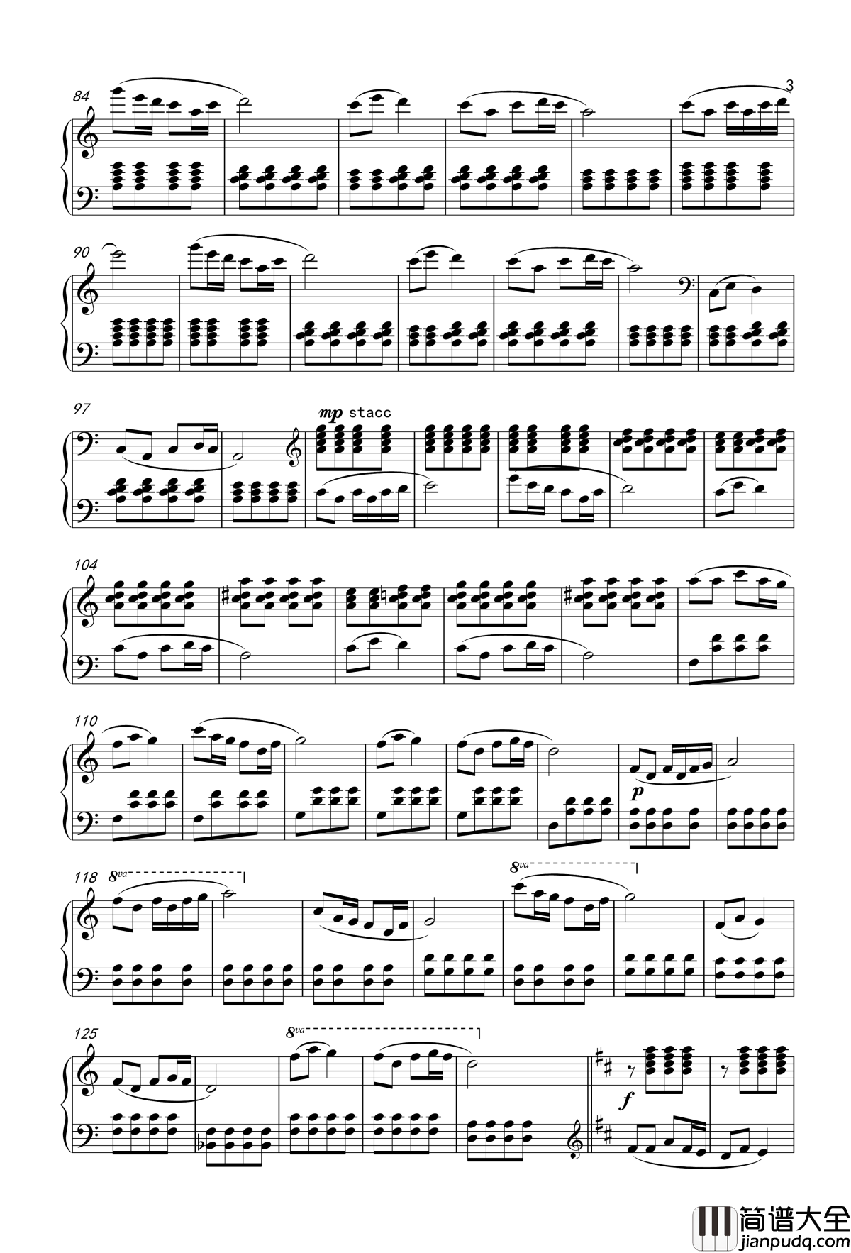 采茶扑蝶钢琴谱_刘福安