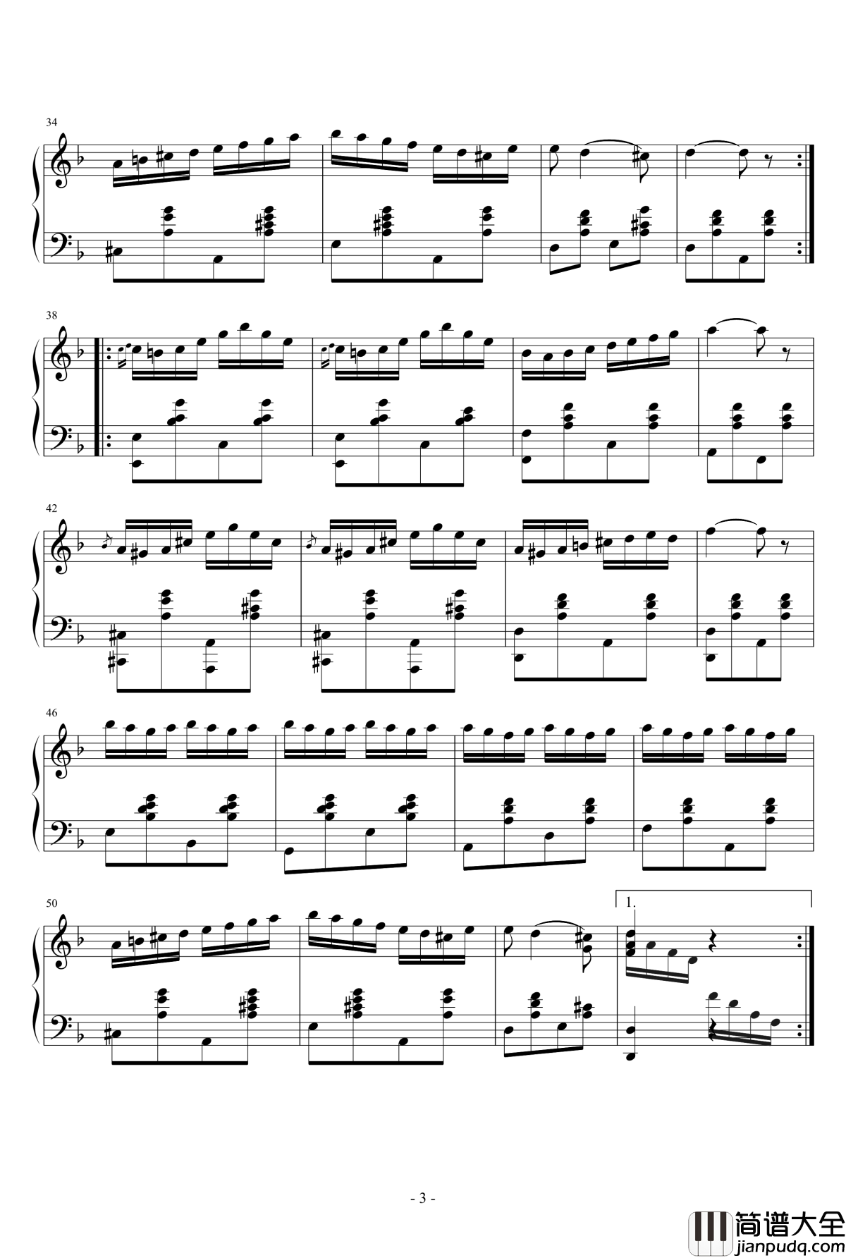 查尔达什舞曲钢琴谱_钢琴版_蒙蒂