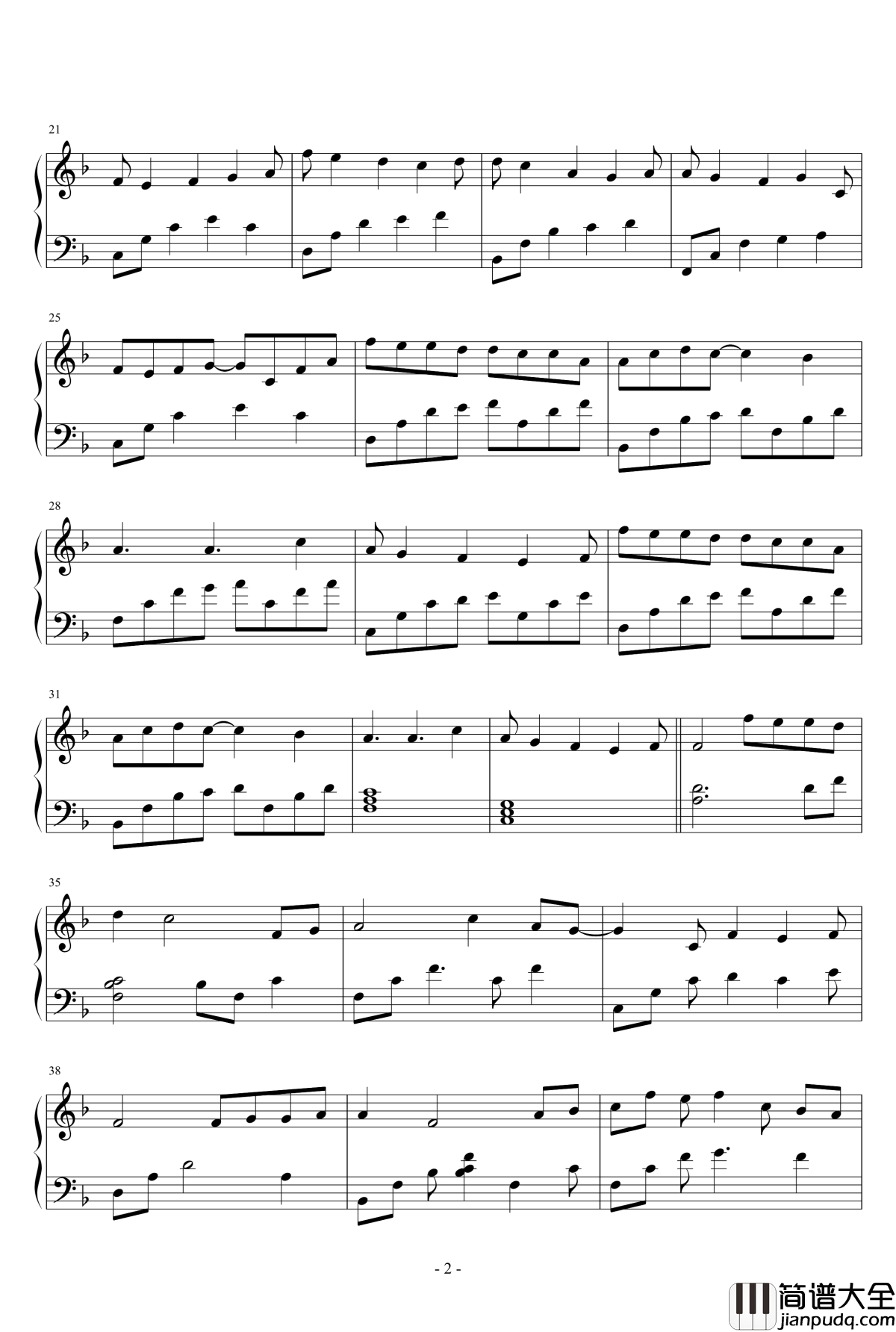 Falling飘零钢琴谱_唯美_lcx64579