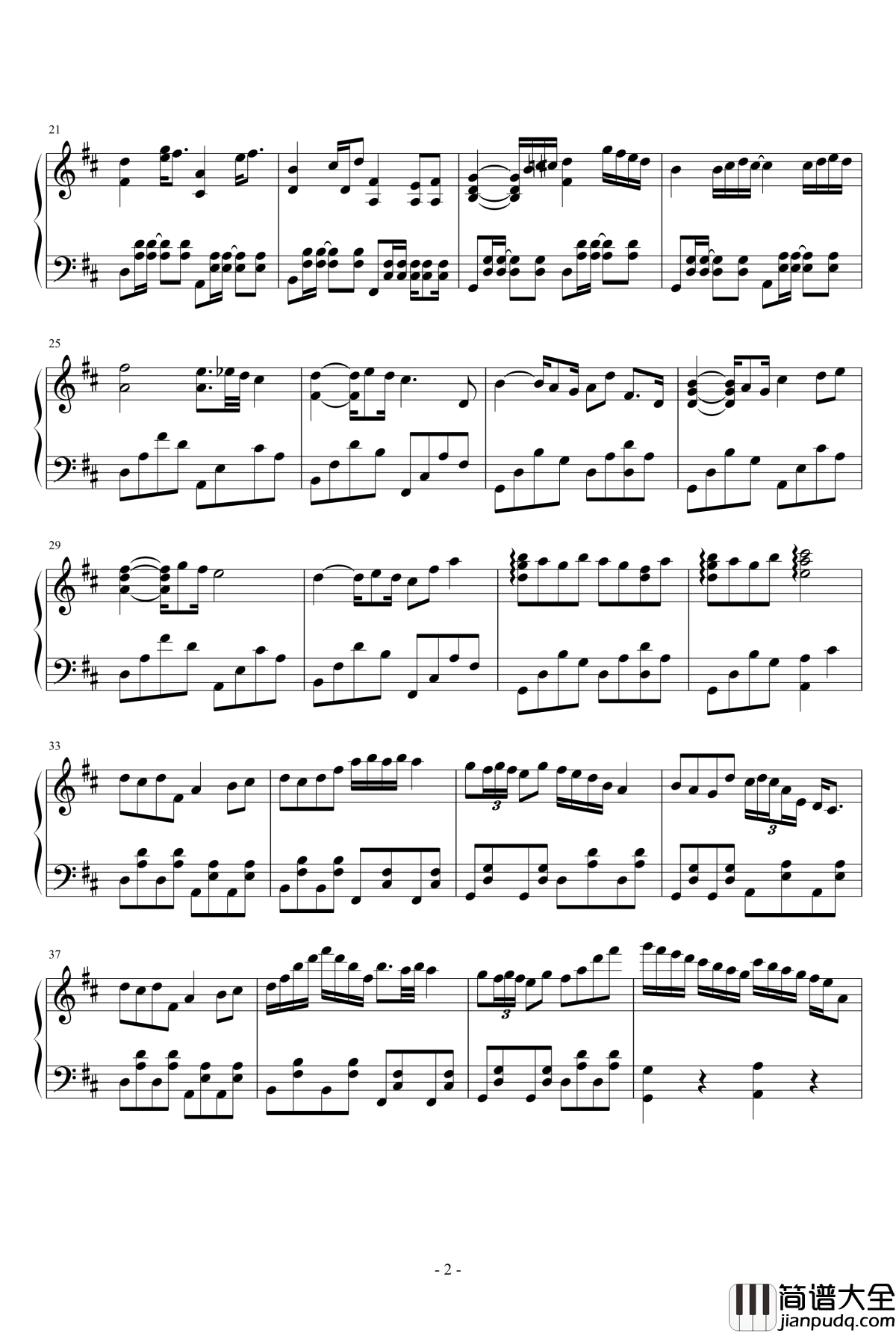 卡农钢琴谱_电吉他摇滚钢琴版_Jerry.C_Canon_Rock_Jerry.C