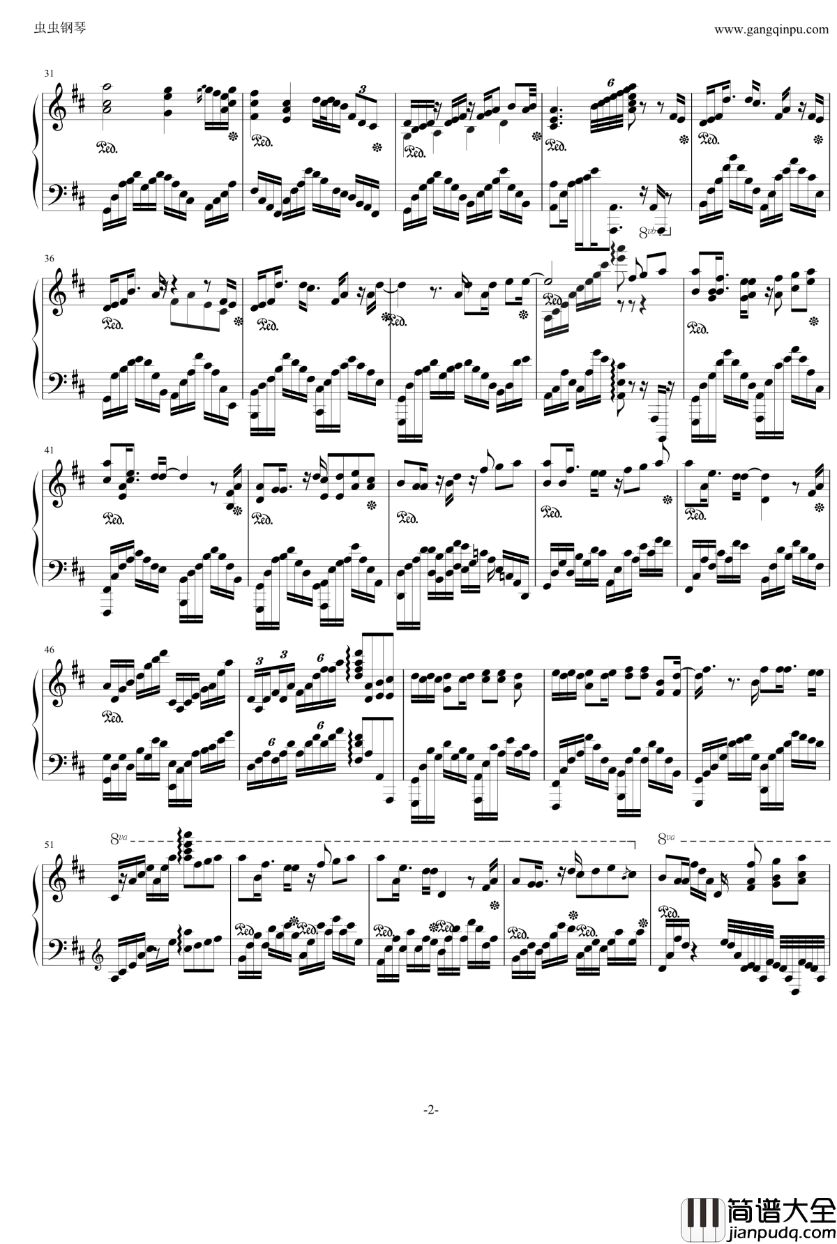 晴钢琴谱_华丽炫技版_汪苏泷