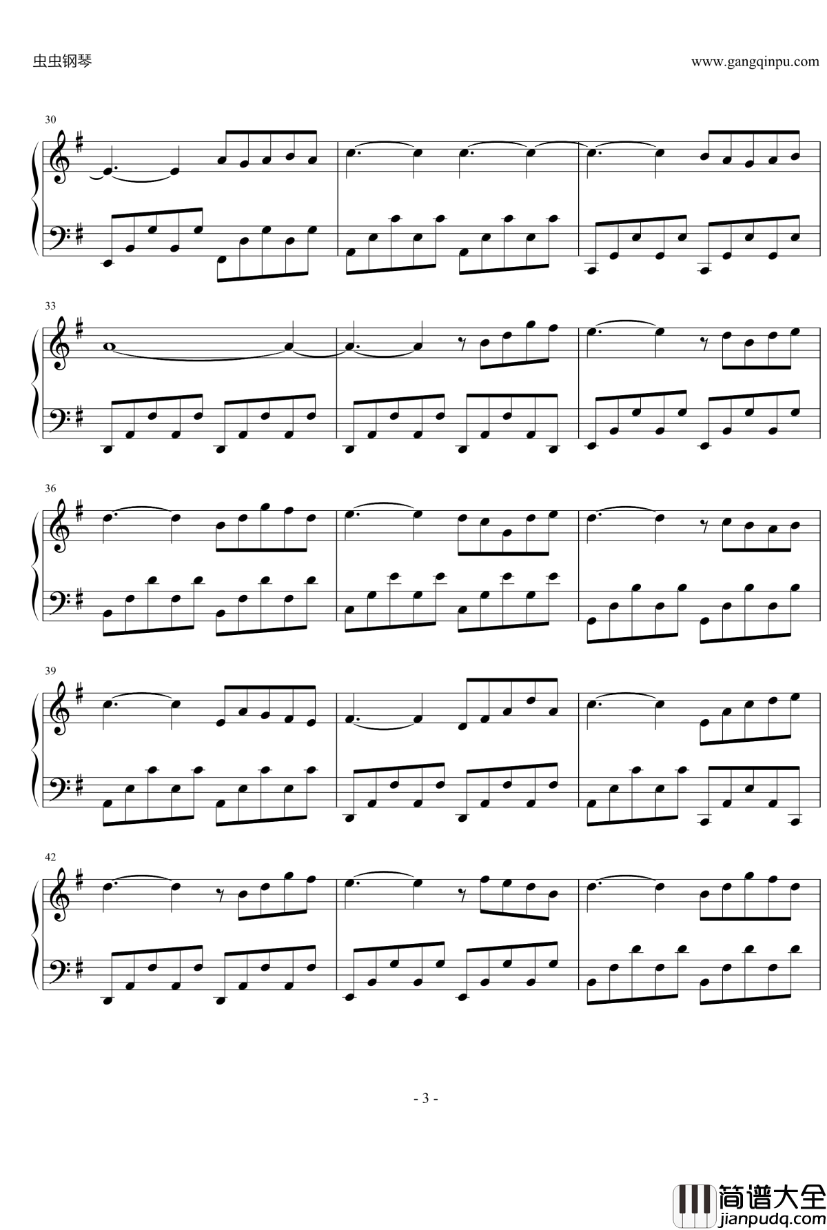 AT_FIRST_SIGHT钢琴谱_YANNY