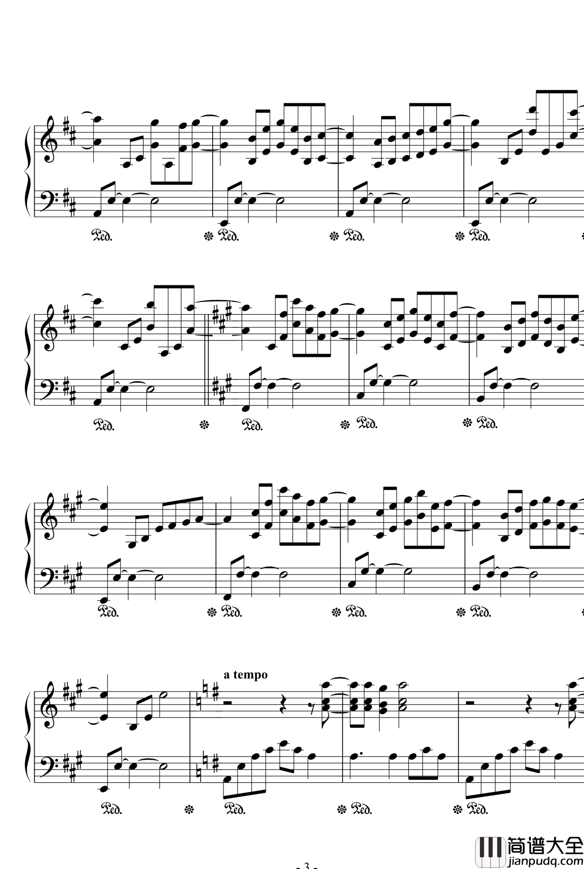 Aqua_Harp钢琴谱_Wayne_Lytle