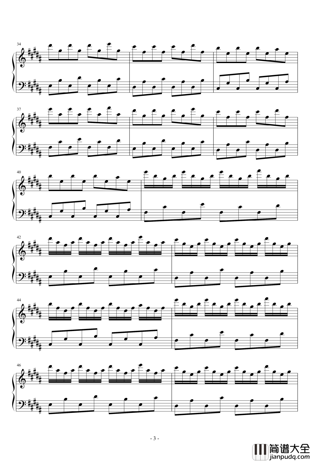 迷雾森林钢琴谱_默默默mo