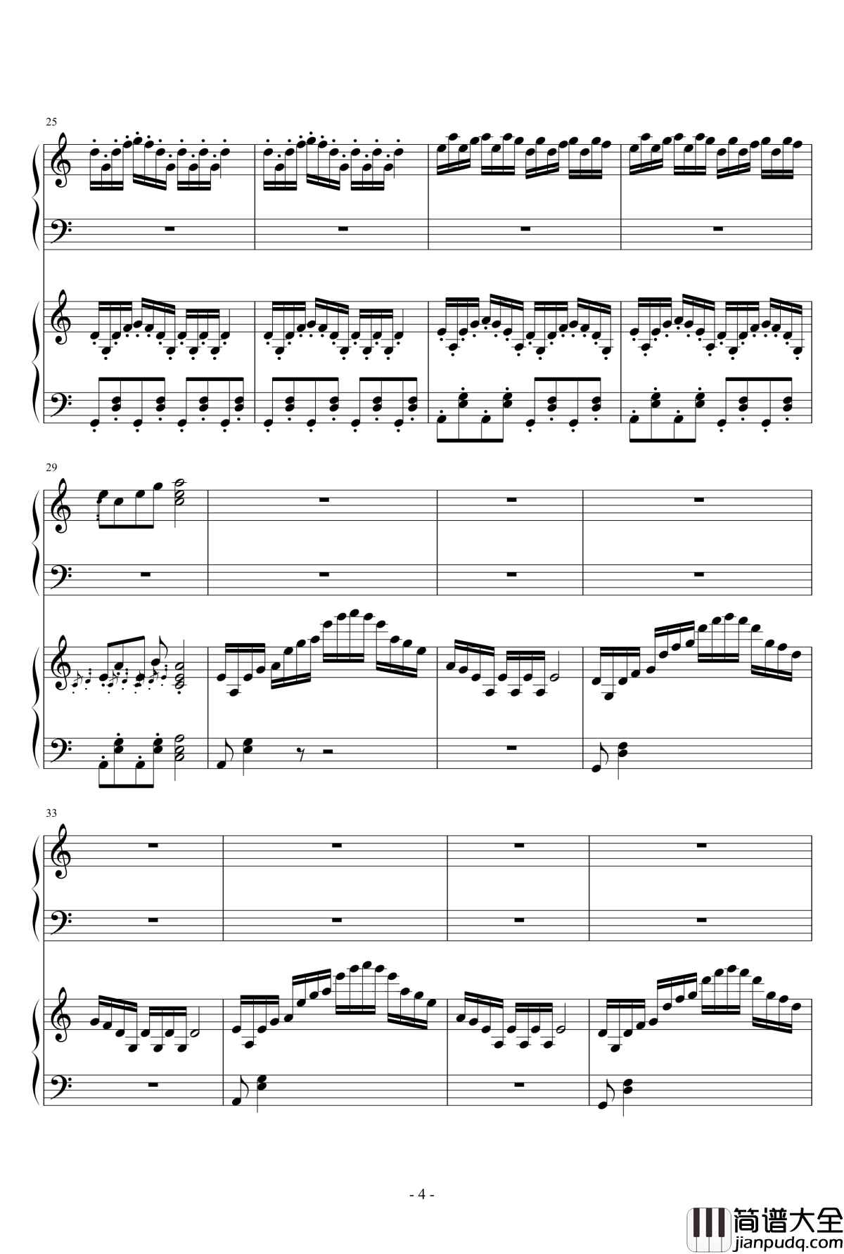 小猪之舞钢琴谱_COMICKER