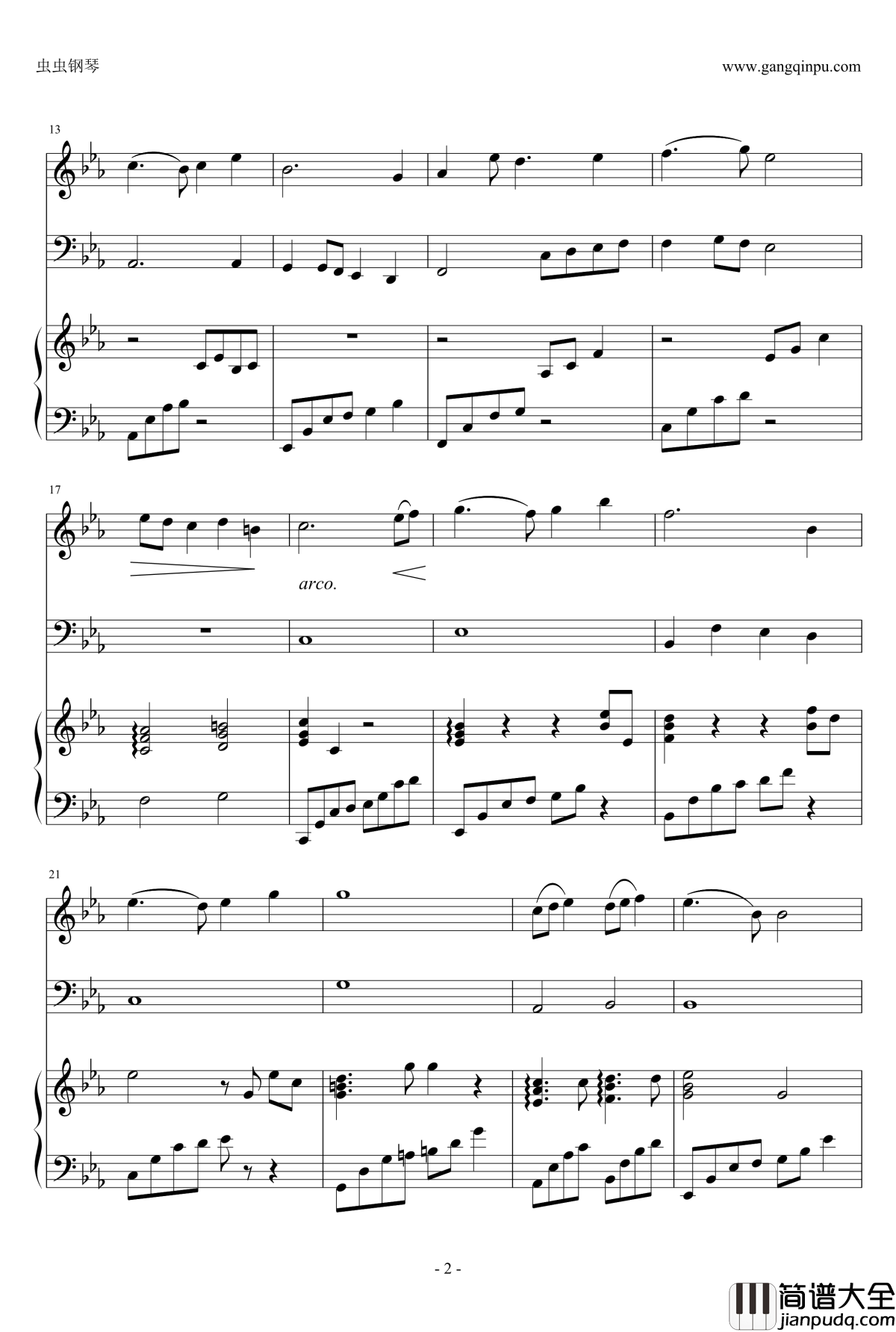 天空之城钢琴谱_小提琴大提琴钢琴_久石让