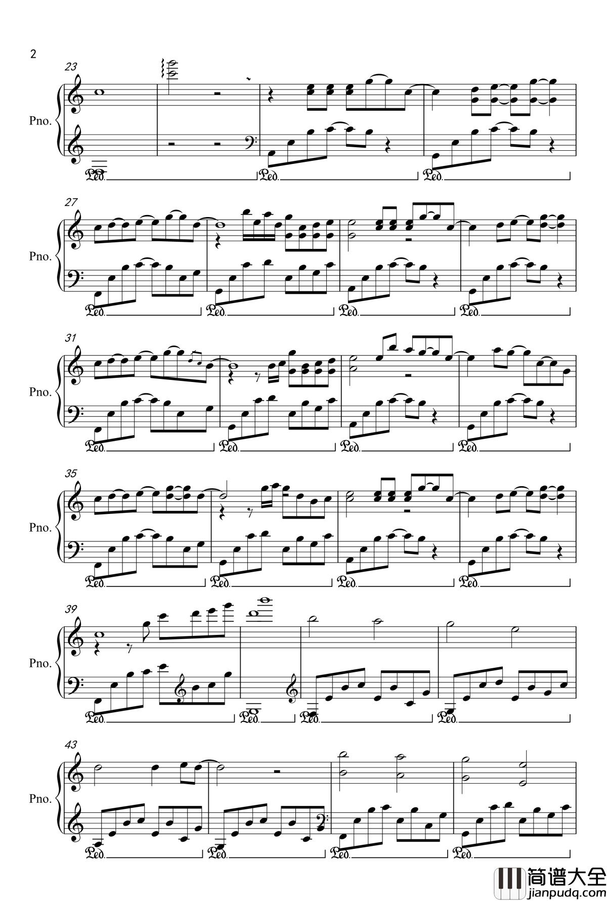 健忘钢琴谱__被偷走的那五年_插曲_许茹芸