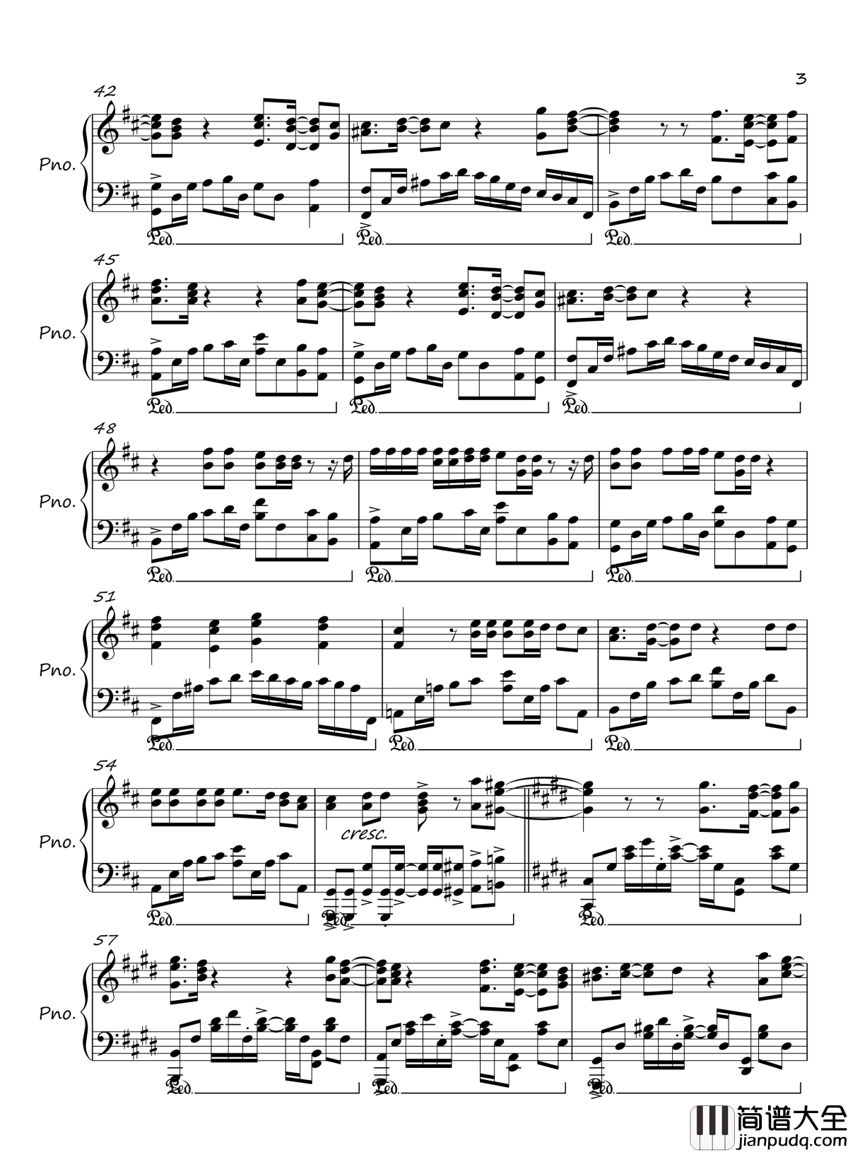 Wo_Bist_Du钢琴谱_Lafee