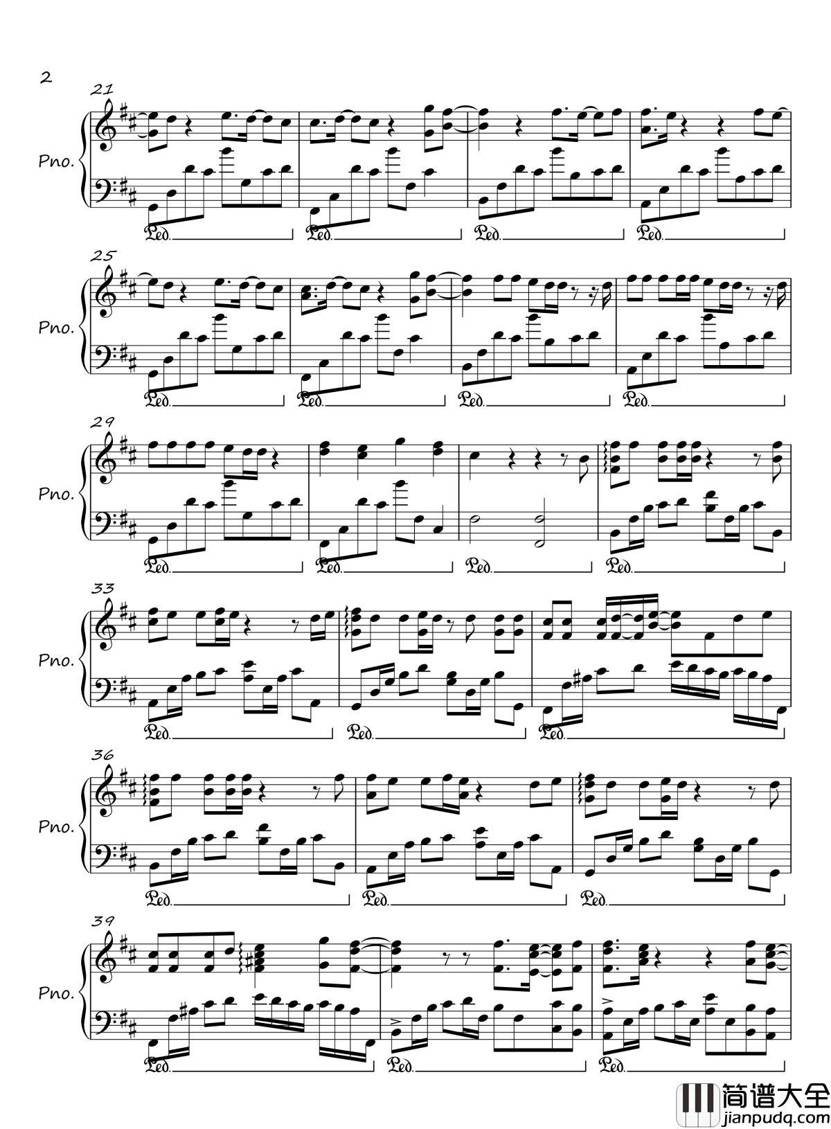 Wo_Bist_Du钢琴谱_Lafee