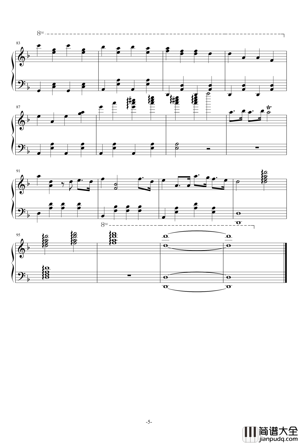 枫の舞钢琴谱_為妳而舞