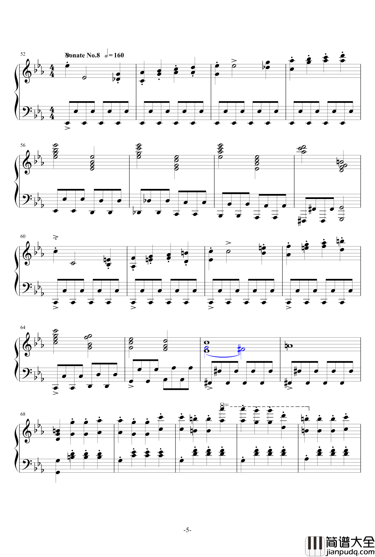 生日快乐组曲钢琴谱_终极古典串烧_宋予陌